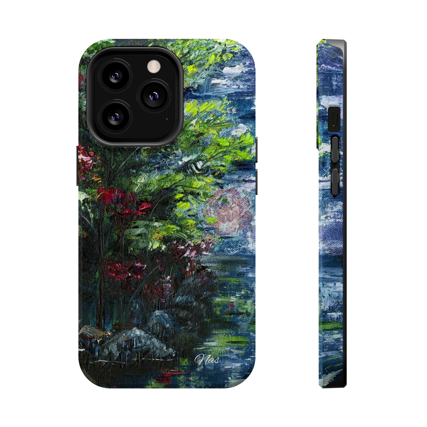 Landscape Phone Case -Original Art Design By Nadine A.S. , Gift for Her, Spring Accessory, Floral Lover, Mother's Day