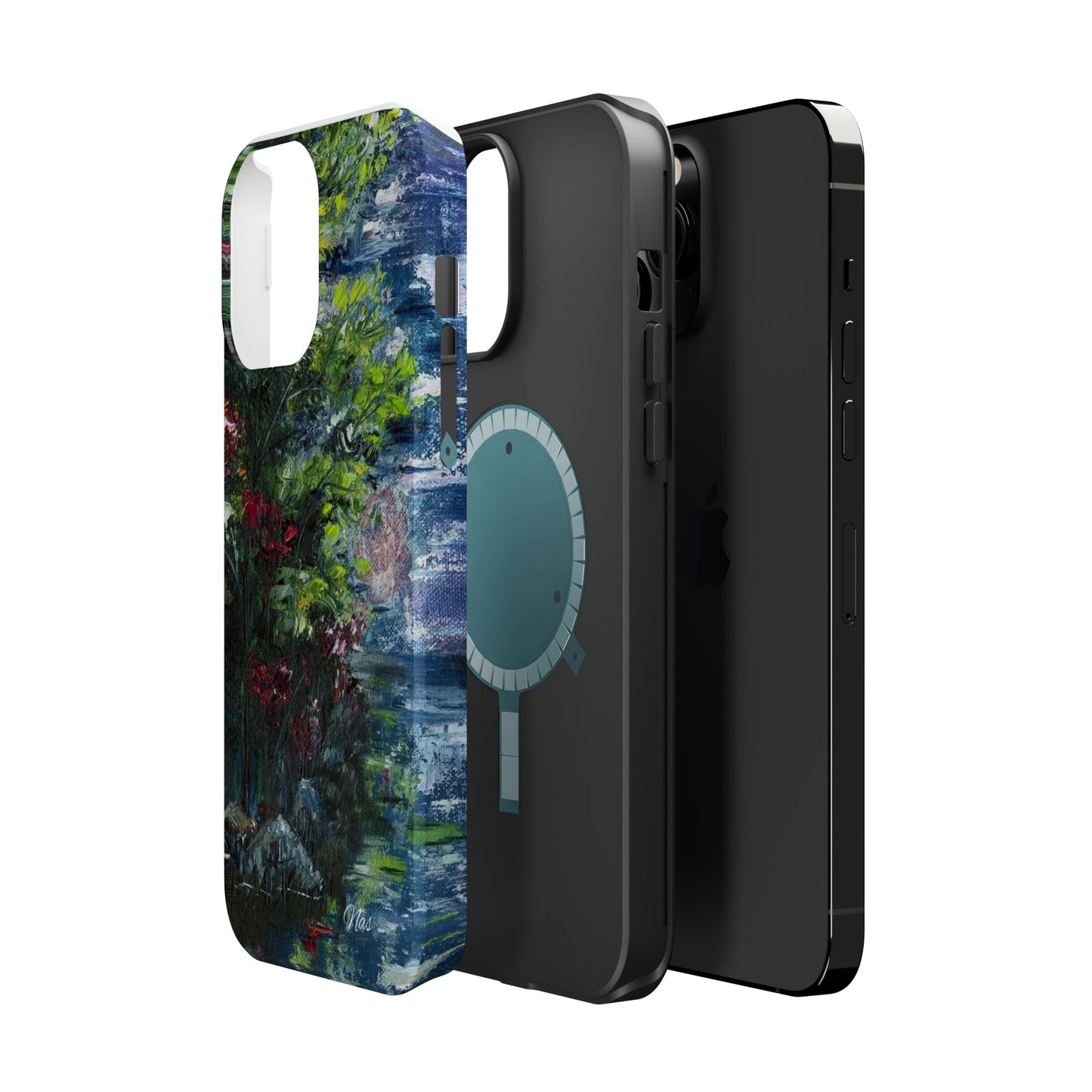 Landscape Phone Case -Original Art Design By Nadine A.S. , Gift for Her, Spring Accessory, Floral Lover, Mother's Day