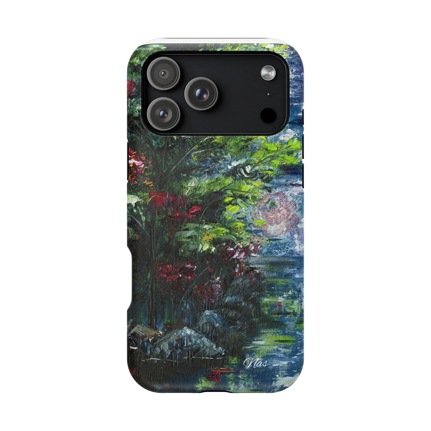 Landscape Phone Case -Original Art Design By Nadine A.S. , Gift for Her, Spring Accessory, Floral Lover, Mother's Day