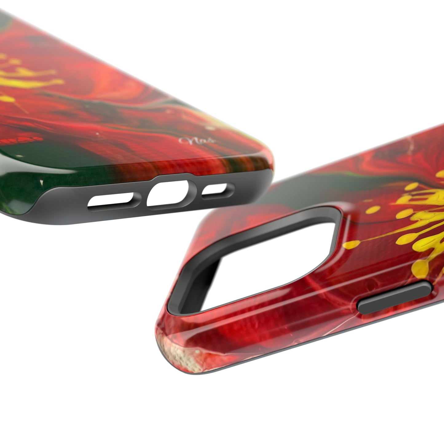 Vibrant Floral Phone Case -Original Art Design By Nadine A.S. , Gift for Her, Spring Accessory, Floral Lover, Mother's Day