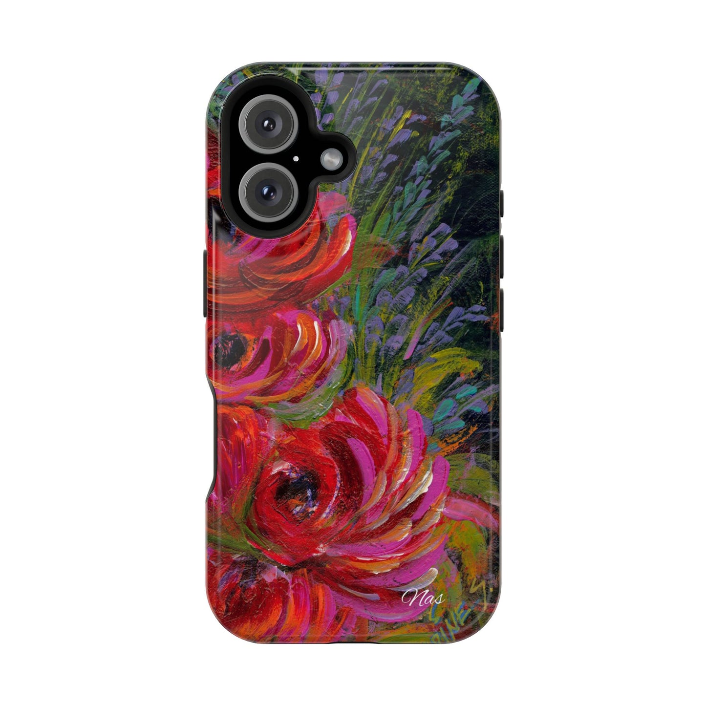 Peonies Phone Case -Original Art Design By Nadine A.S. , Gift for Her, Spring Accessory, Floral Lover, Mother's Day