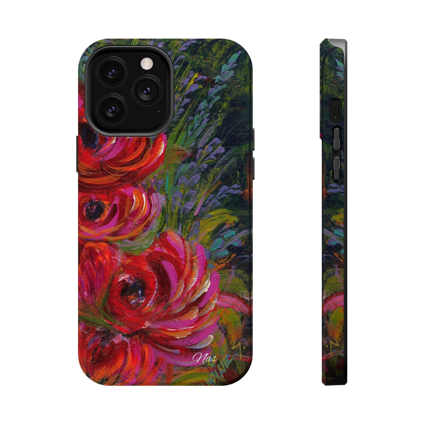 Peonies Phone Case -Original Art Design By Nadine A.S. , Gift for Her, Spring Accessory, Floral Lover, Mother's Day