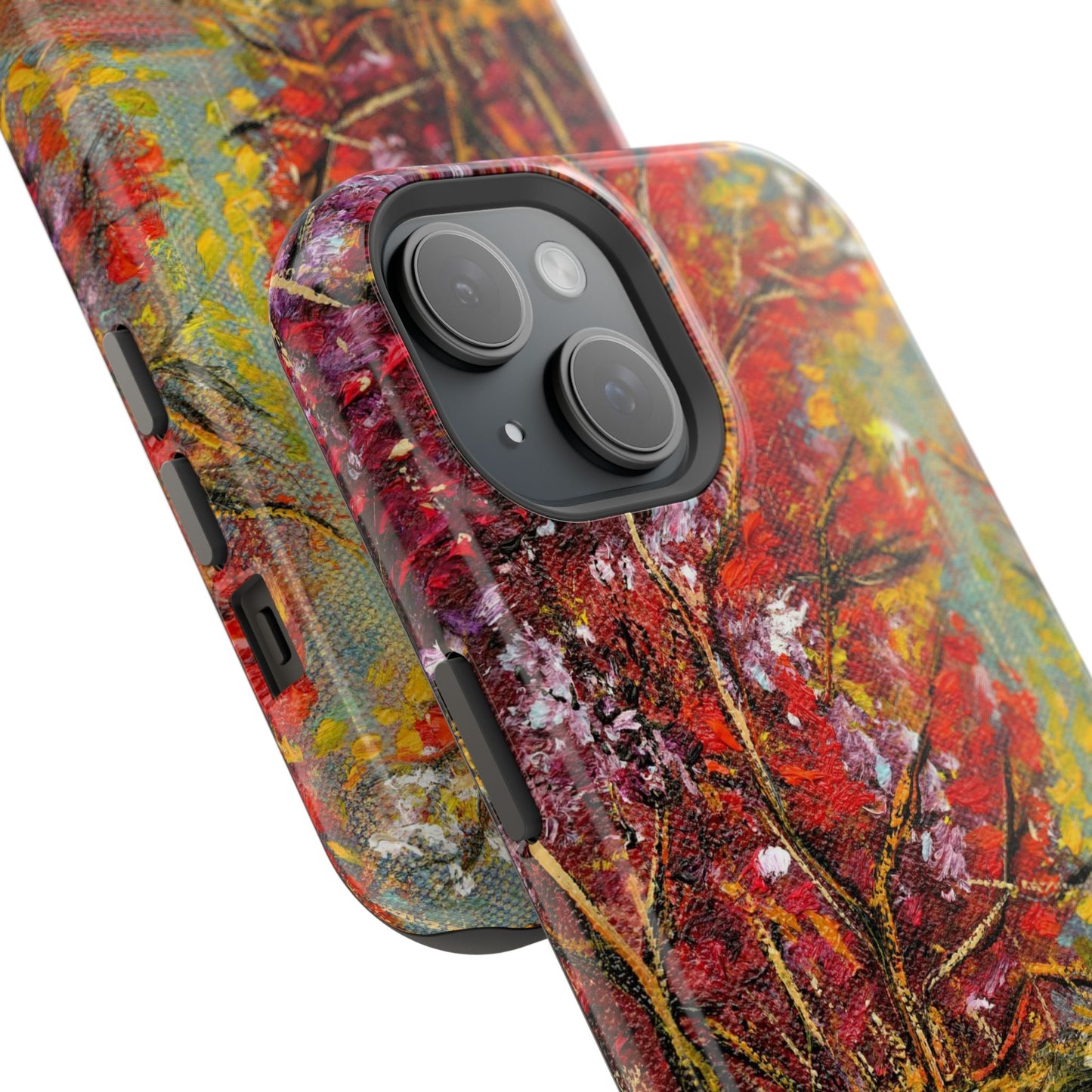 Fall landscape Phone Case -Original Art Design By Nadine A.S. , Gift for Her, Spring Accessory, Floral Lover, Mother's Day