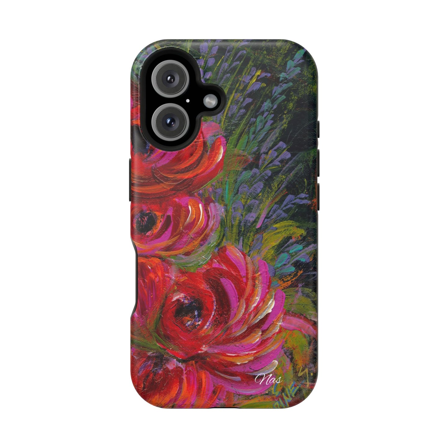 Peonies Phone Case -Original Art Design By Nadine A.S. , Gift for Her, Spring Accessory, Floral Lover, Mother's Day