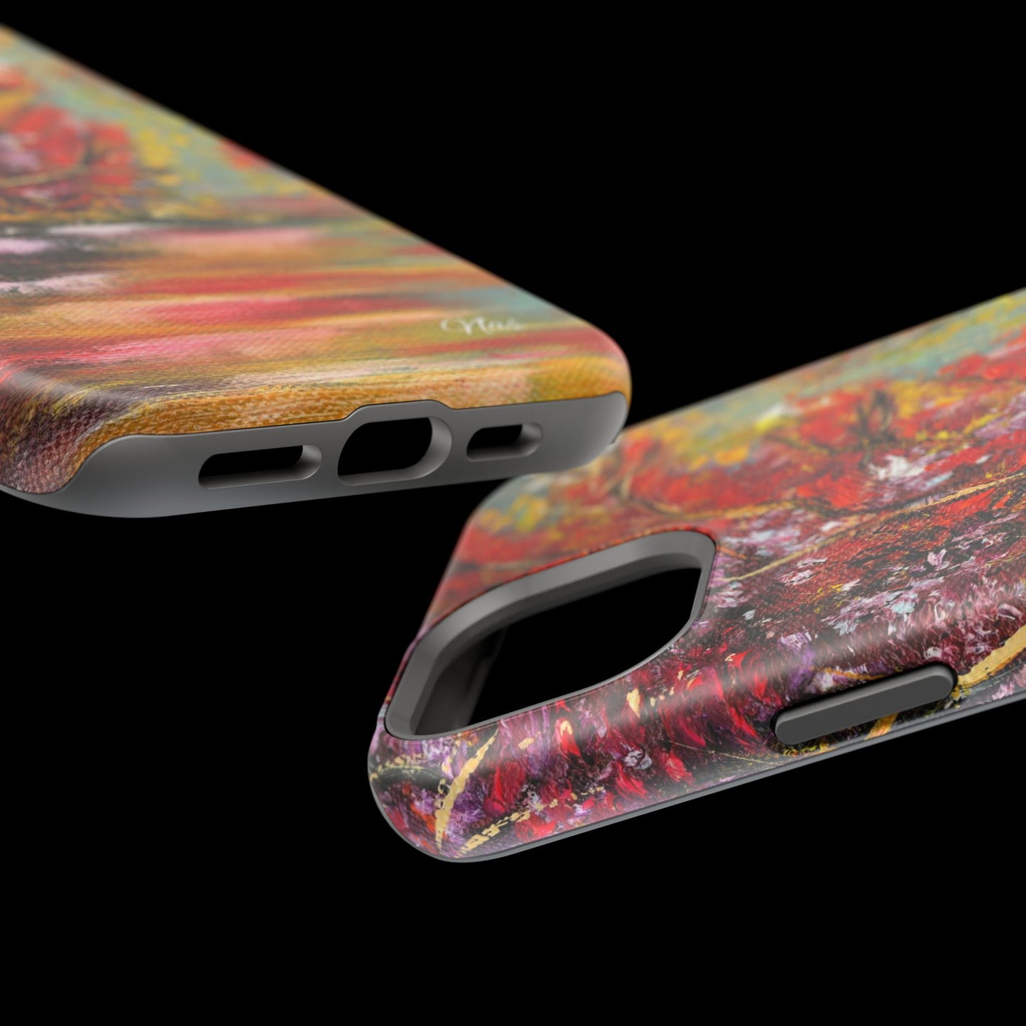 Fall landscape Phone Case -Original Art Design By Nadine A.S. , Gift for Her, Spring Accessory, Floral Lover, Mother's Day