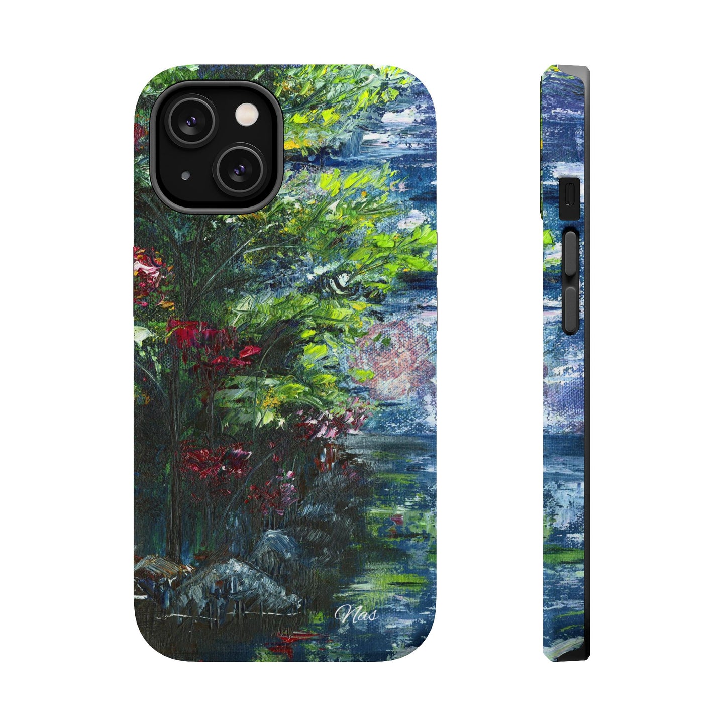 Landscape Phone Case -Original Art Design By Nadine A.S. , Gift for Her, Spring Accessory, Floral Lover, Mother's Day