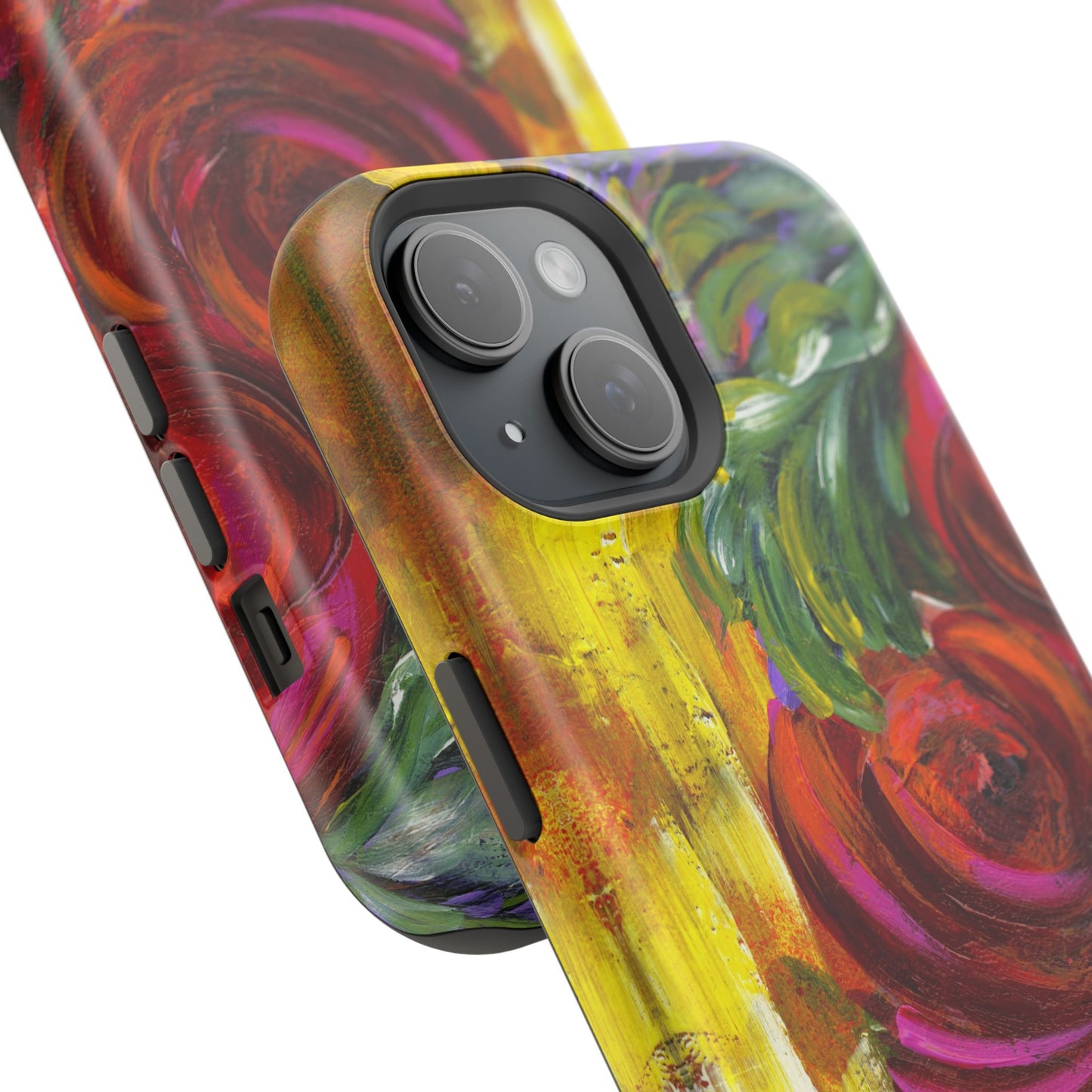 Peonies Phone Case -Original Art Design By Nadine A.S. , Gift for Her, Spring Accessory, Floral Lover, Mother's Day