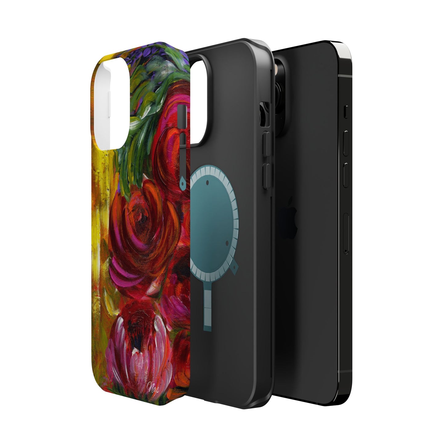 Peonies Phone Case -Original Art Design By Nadine A.S. , Gift for Her, Spring Accessory, Floral Lover, Mother's Day