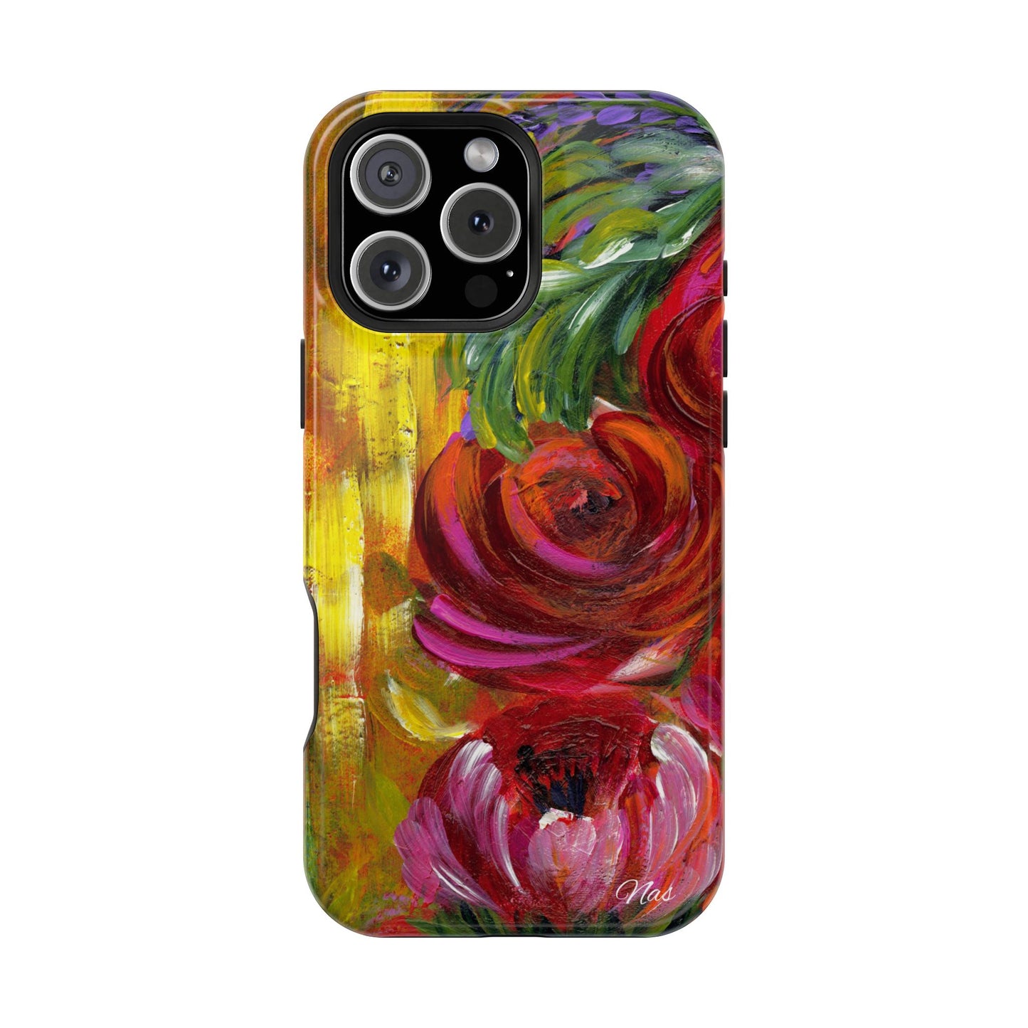 Peonies Phone Case -Original Art Design By Nadine A.S. , Gift for Her, Spring Accessory, Floral Lover, Mother's Day