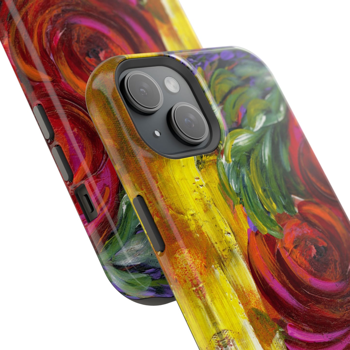 Peonies Phone Case -Original Art Design By Nadine A.S. , Gift for Her, Spring Accessory, Floral Lover, Mother's Day