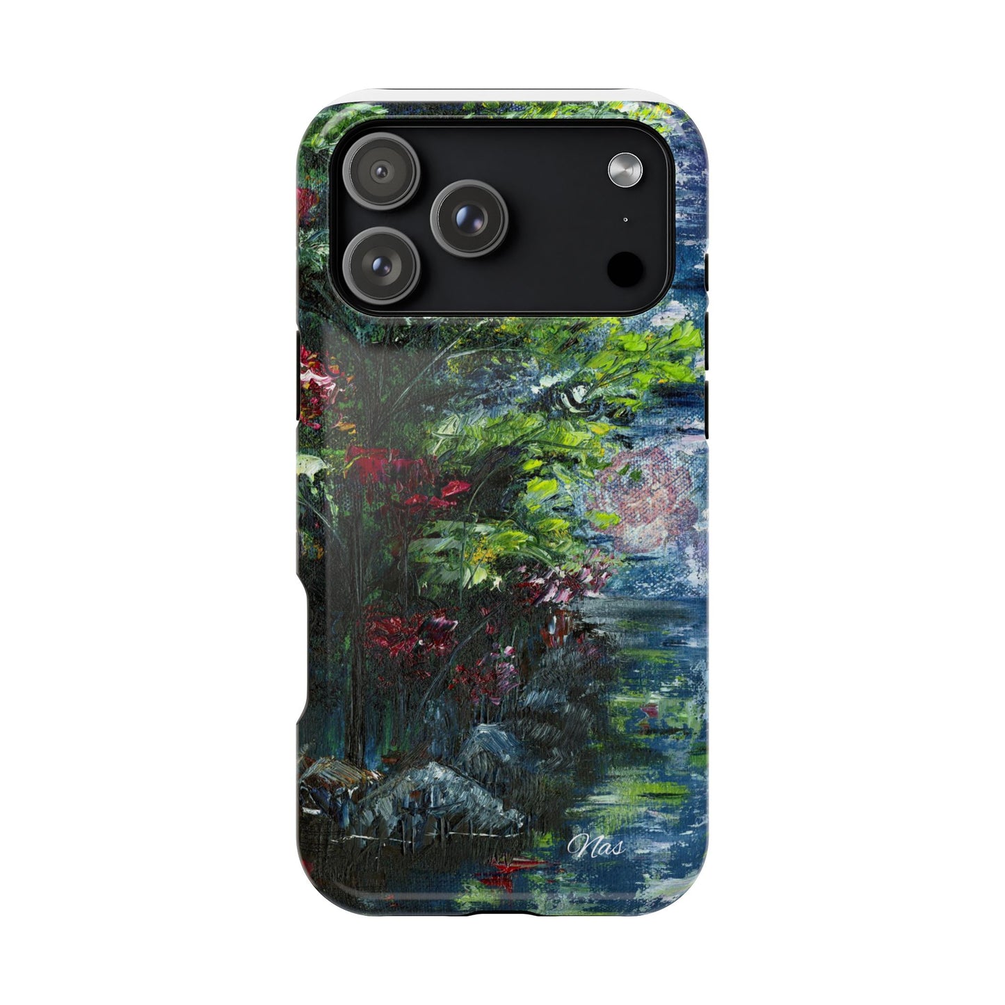 Landscape Phone Case -Original Art Design By Nadine A.S. , Gift for Her, Spring Accessory, Floral Lover, Mother's Day