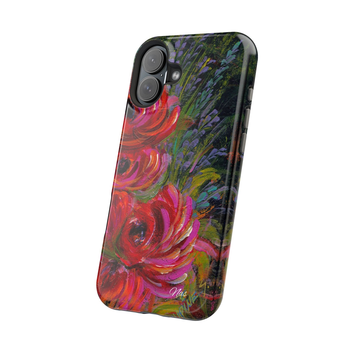 Peonies Phone Case -Original Art Design By Nadine A.S. , Gift for Her, Spring Accessory, Floral Lover, Mother's Day