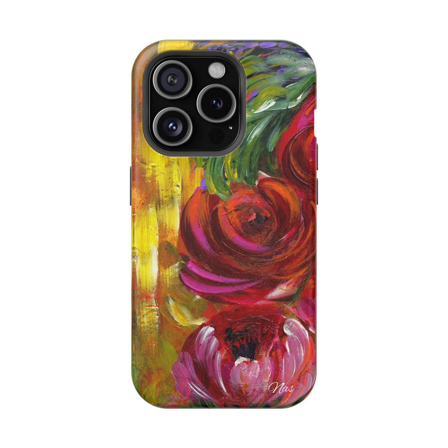 Peonies Phone Case -Original Art Design By Nadine A.S. , Gift for Her, Spring Accessory, Floral Lover, Mother's Day