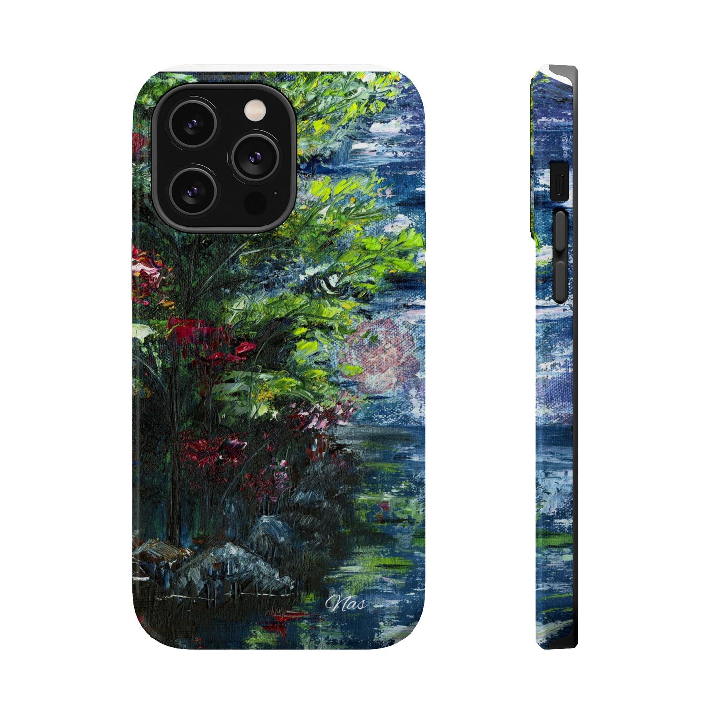 Landscape Phone Case -Original Art Design By Nadine A.S. , Gift for Her, Spring Accessory, Floral Lover, Mother's Day