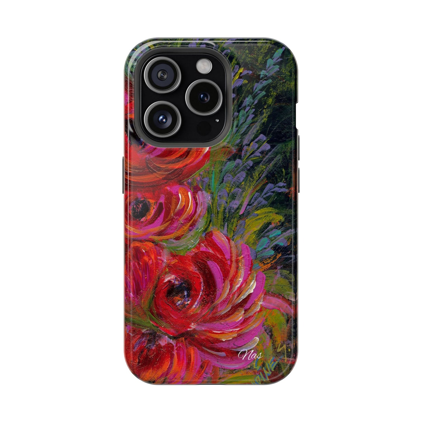 Peonies Phone Case -Original Art Design By Nadine A.S. , Gift for Her, Spring Accessory, Floral Lover, Mother's Day