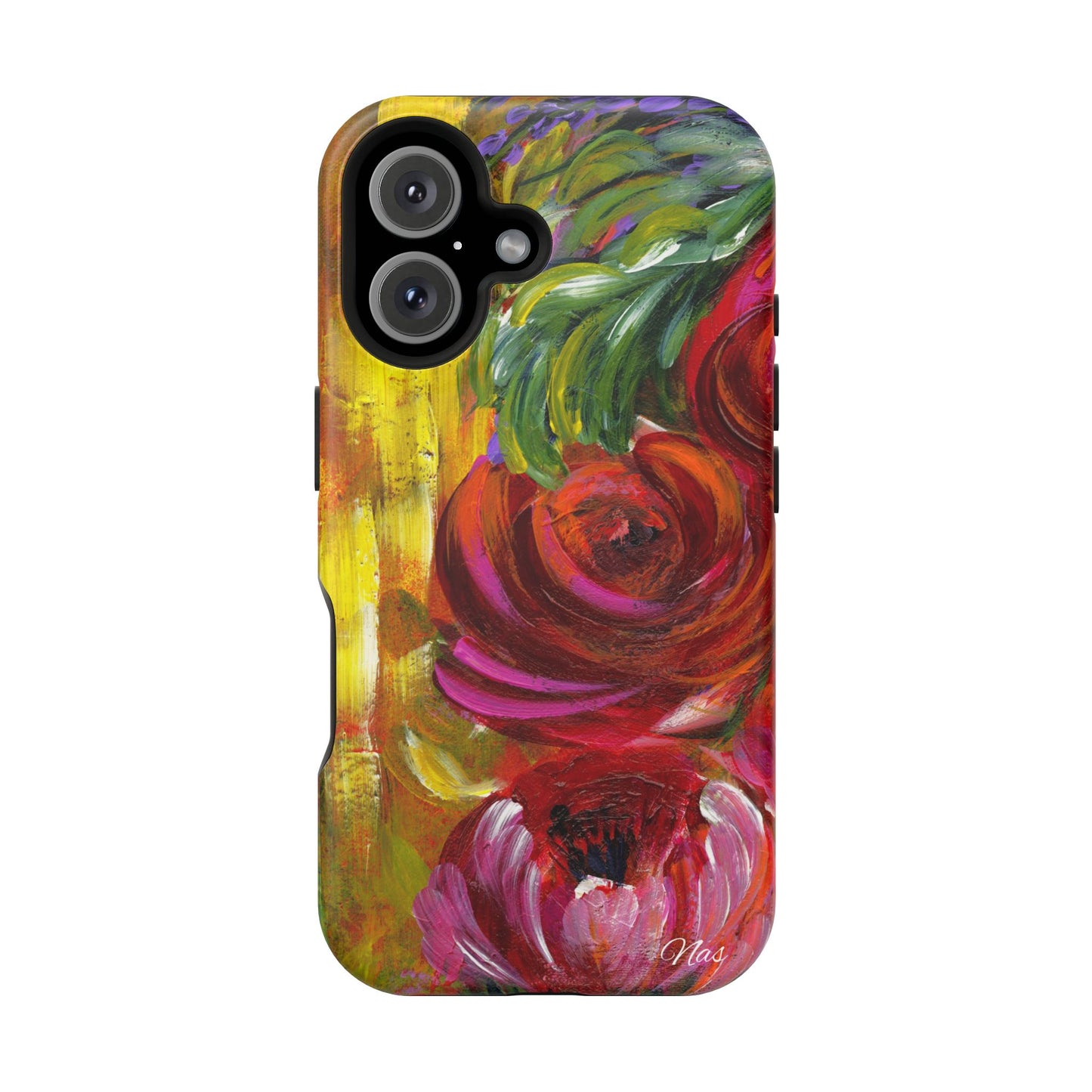 Peonies Phone Case -Original Art Design By Nadine A.S. , Gift for Her, Spring Accessory, Floral Lover, Mother's Day