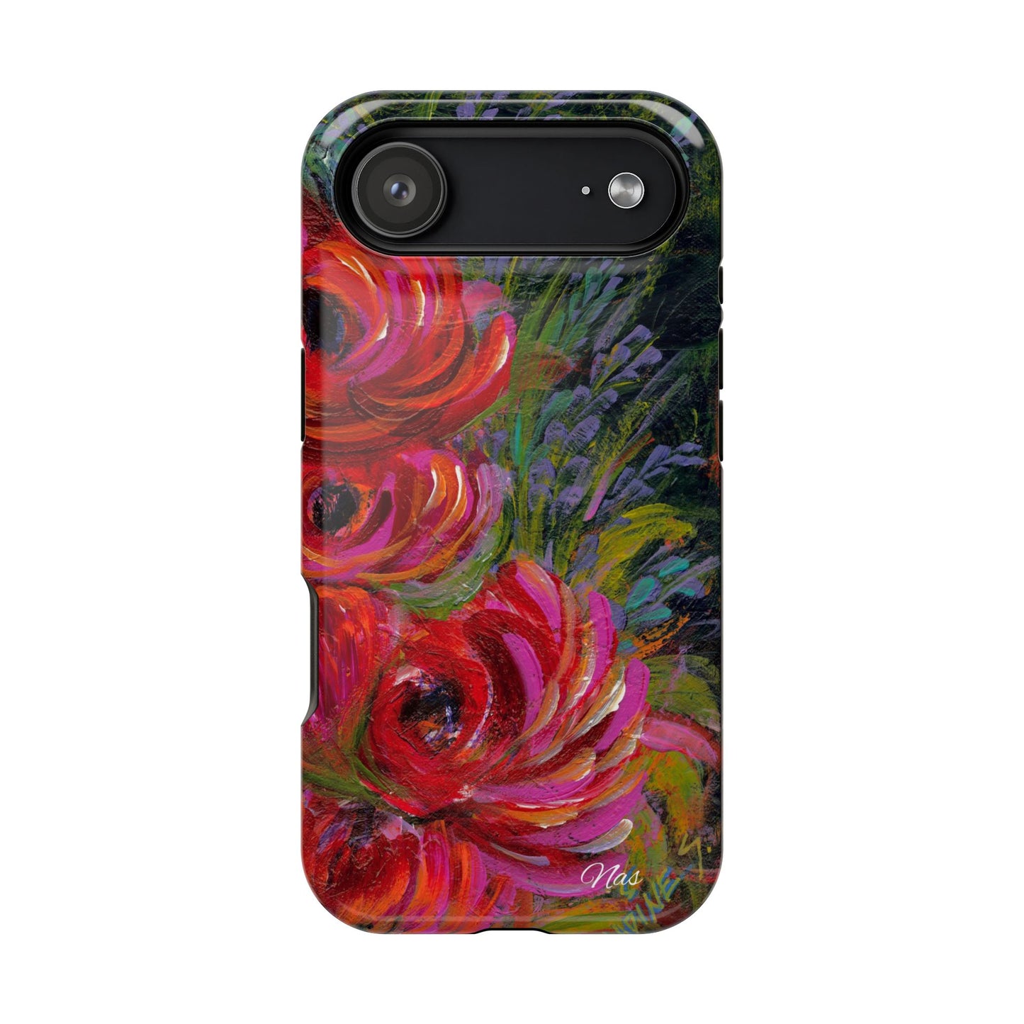 Peonies Phone Case -Original Art Design By Nadine A.S. , Gift for Her, Spring Accessory, Floral Lover, Mother's Day