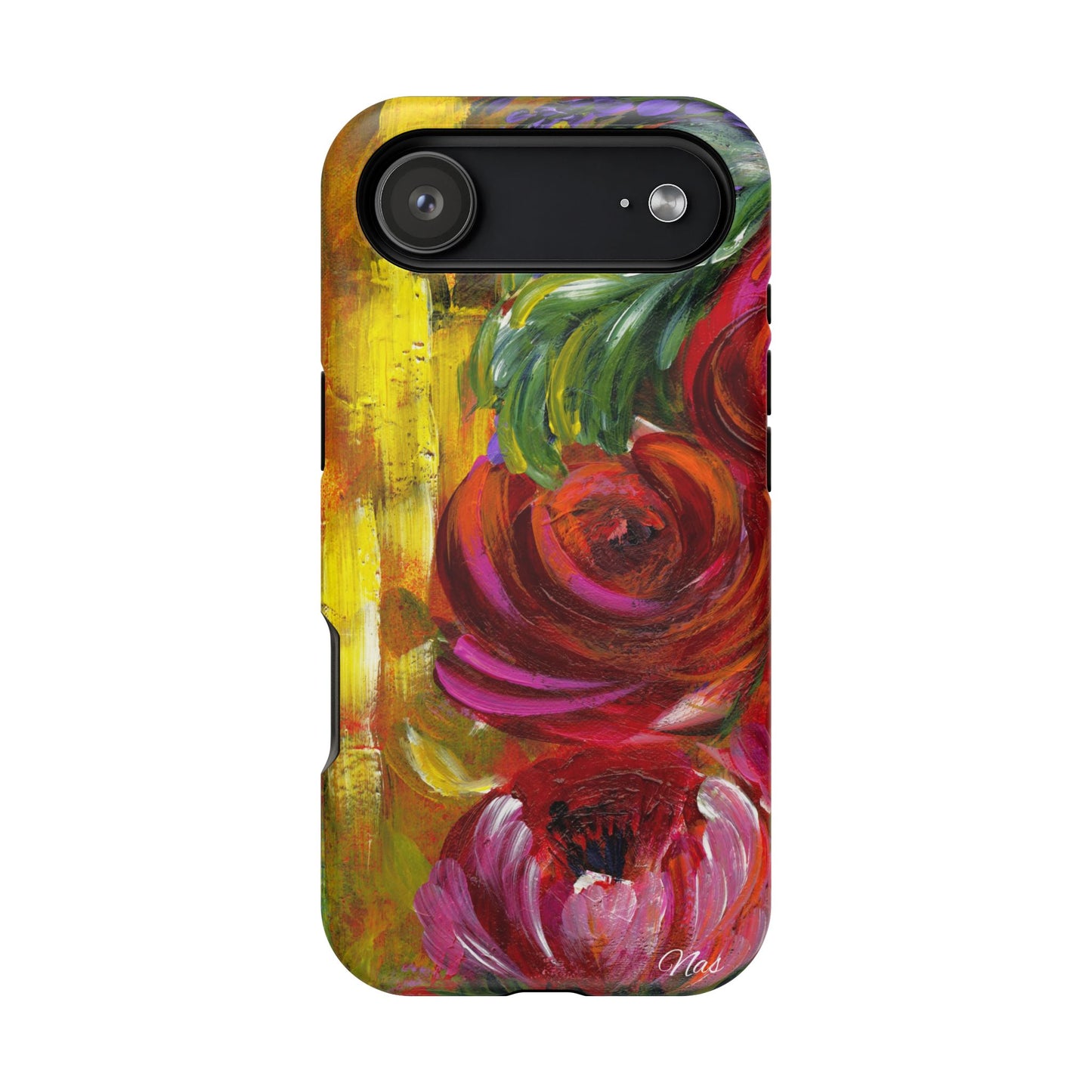 Peonies Phone Case -Original Art Design By Nadine A.S. , Gift for Her, Spring Accessory, Floral Lover, Mother's Day