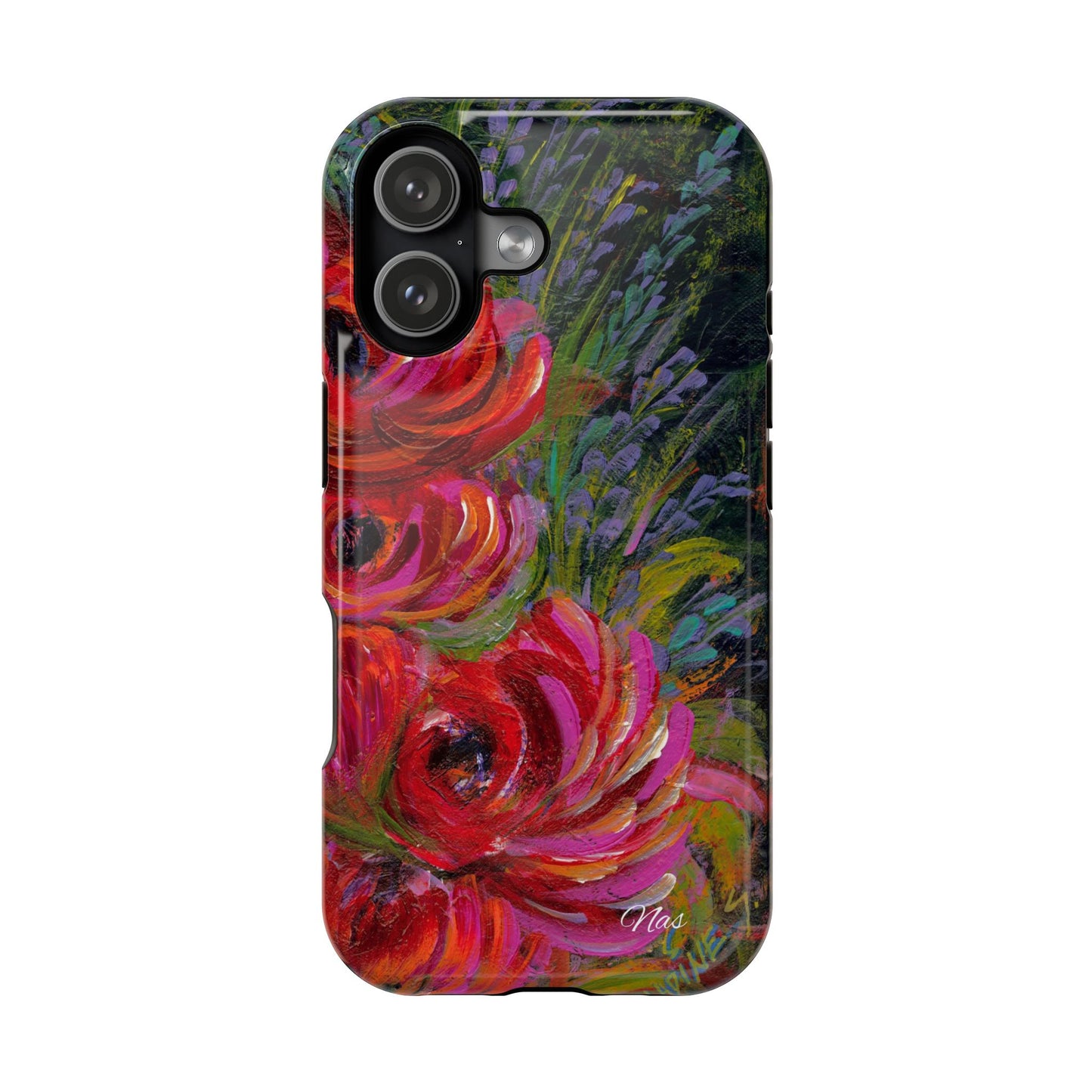 Peonies Phone Case -Original Art Design By Nadine A.S. , Gift for Her, Spring Accessory, Floral Lover, Mother's Day