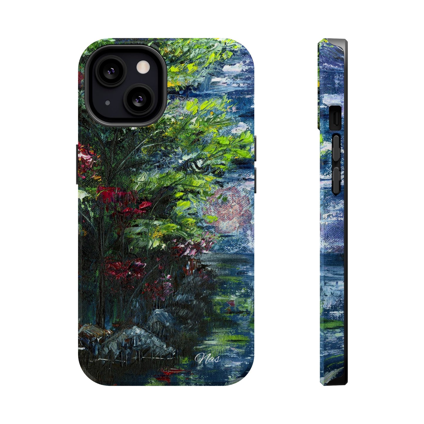 Landscape Phone Case -Original Art Design By Nadine A.S. , Gift for Her, Spring Accessory, Floral Lover, Mother's Day
