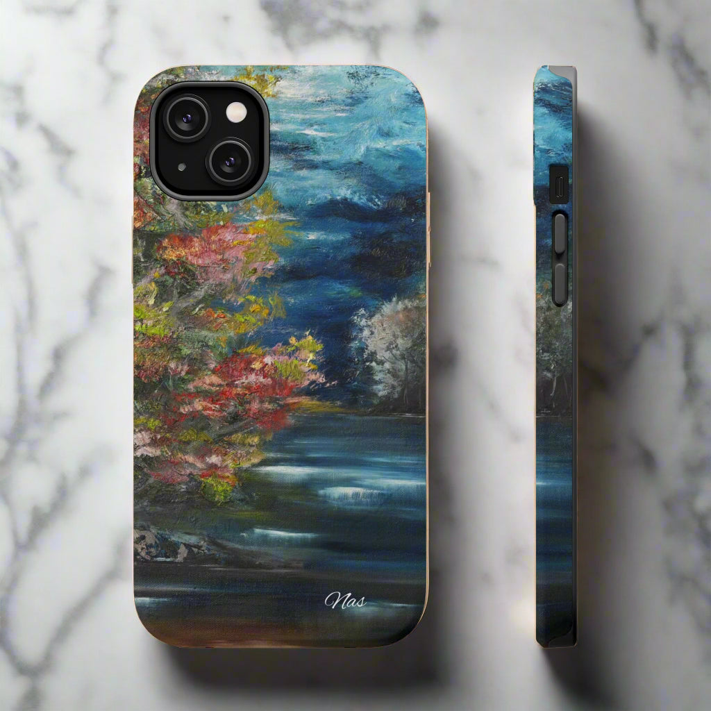 Landscape Phone Case -Original Art Design By Nadine A.S. , Gift for Her, Spring Accessory, Floral Lover, Mother's Day