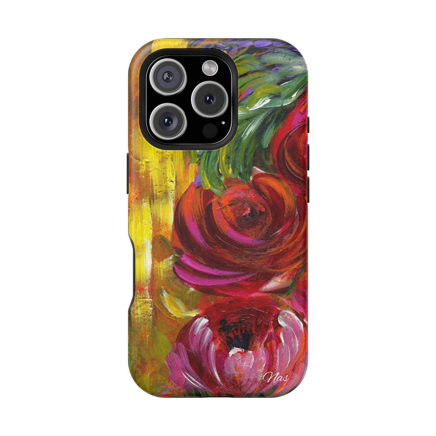 Peonies Phone Case -Original Art Design By Nadine A.S. , Gift for Her, Spring Accessory, Floral Lover, Mother's Day