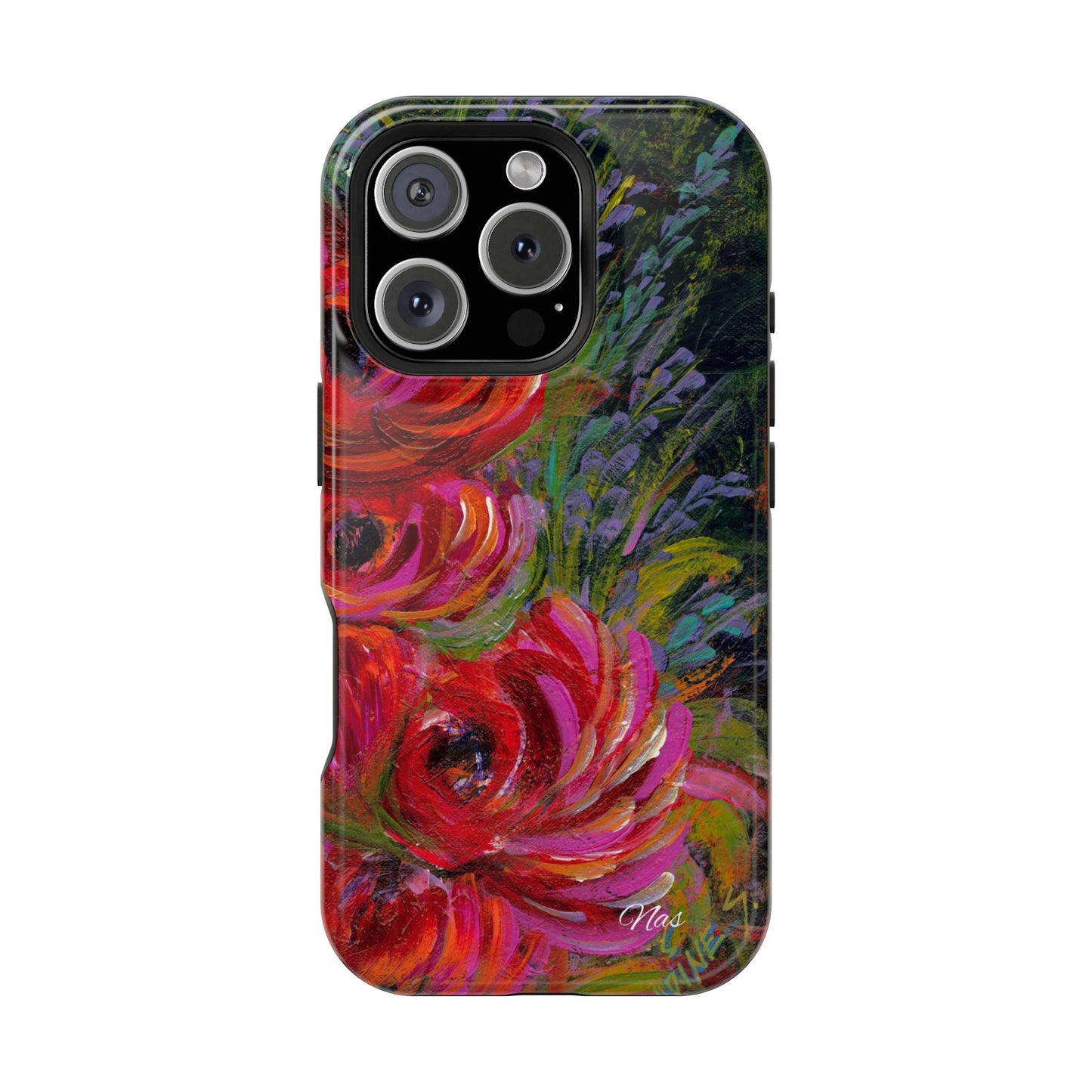 Peonies Phone Case -Original Art Design By Nadine A.S. , Gift for Her, Spring Accessory, Floral Lover, Mother's Day