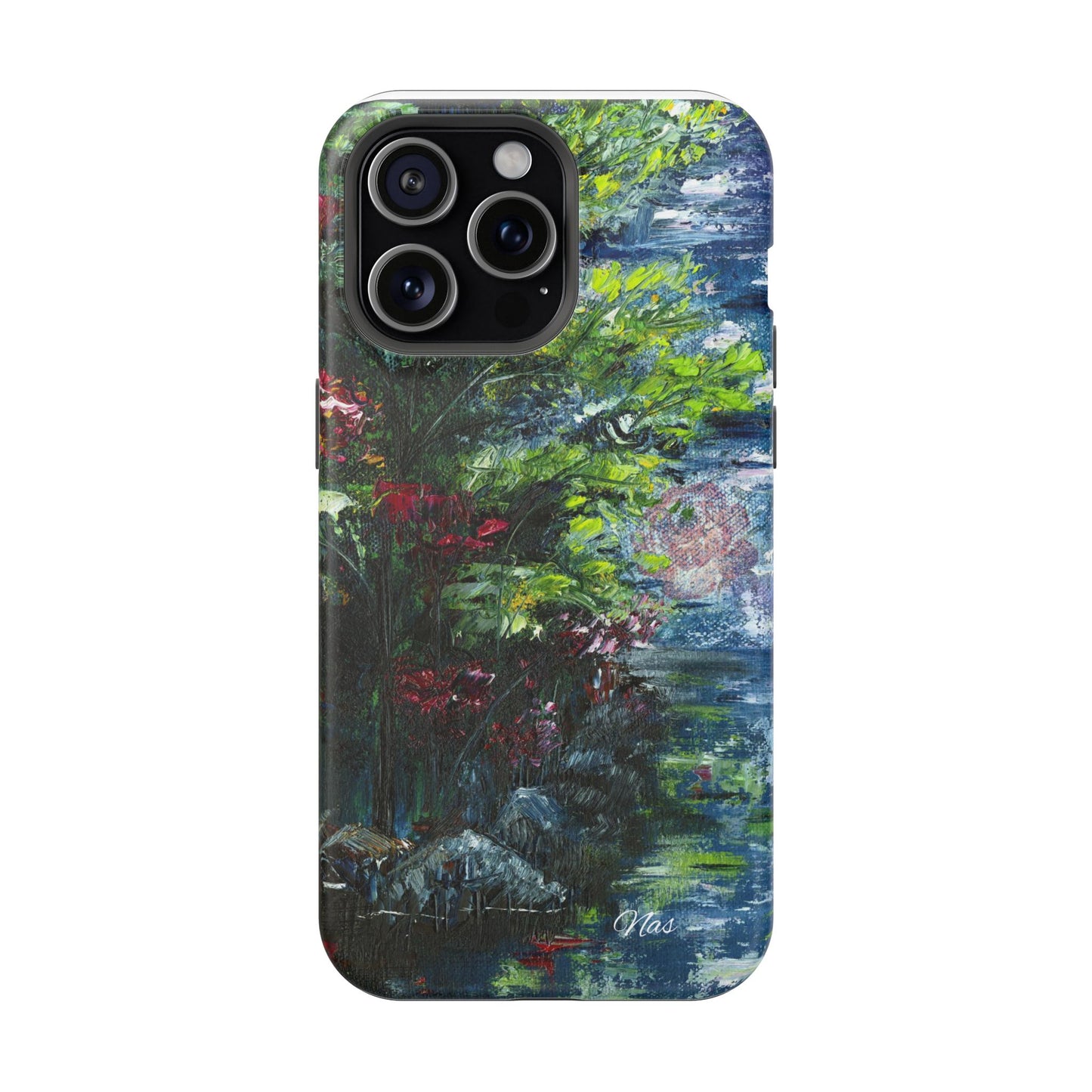 Landscape Phone Case -Original Art Design By Nadine A.S. , Gift for Her, Spring Accessory, Floral Lover, Mother's Day