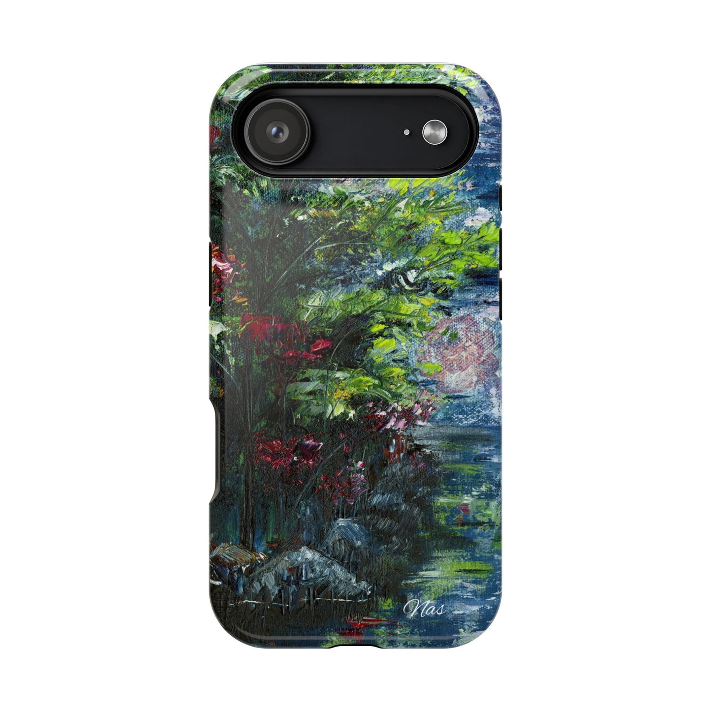 Landscape Phone Case -Original Art Design By Nadine A.S. , Gift for Her, Spring Accessory, Floral Lover, Mother's Day