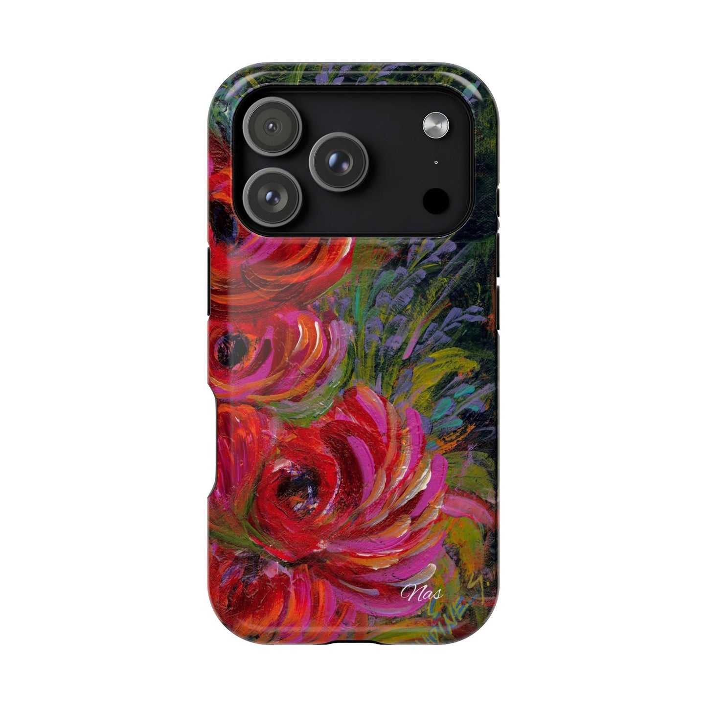 Peonies Phone Case -Original Art Design By Nadine A.S. , Gift for Her, Spring Accessory, Floral Lover, Mother's Day