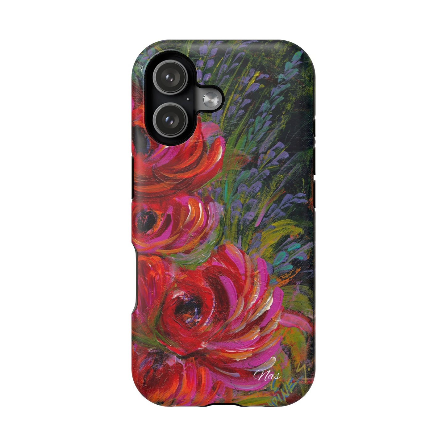 Peonies Phone Case -Original Art Design By Nadine A.S. , Gift for Her, Spring Accessory, Floral Lover, Mother's Day