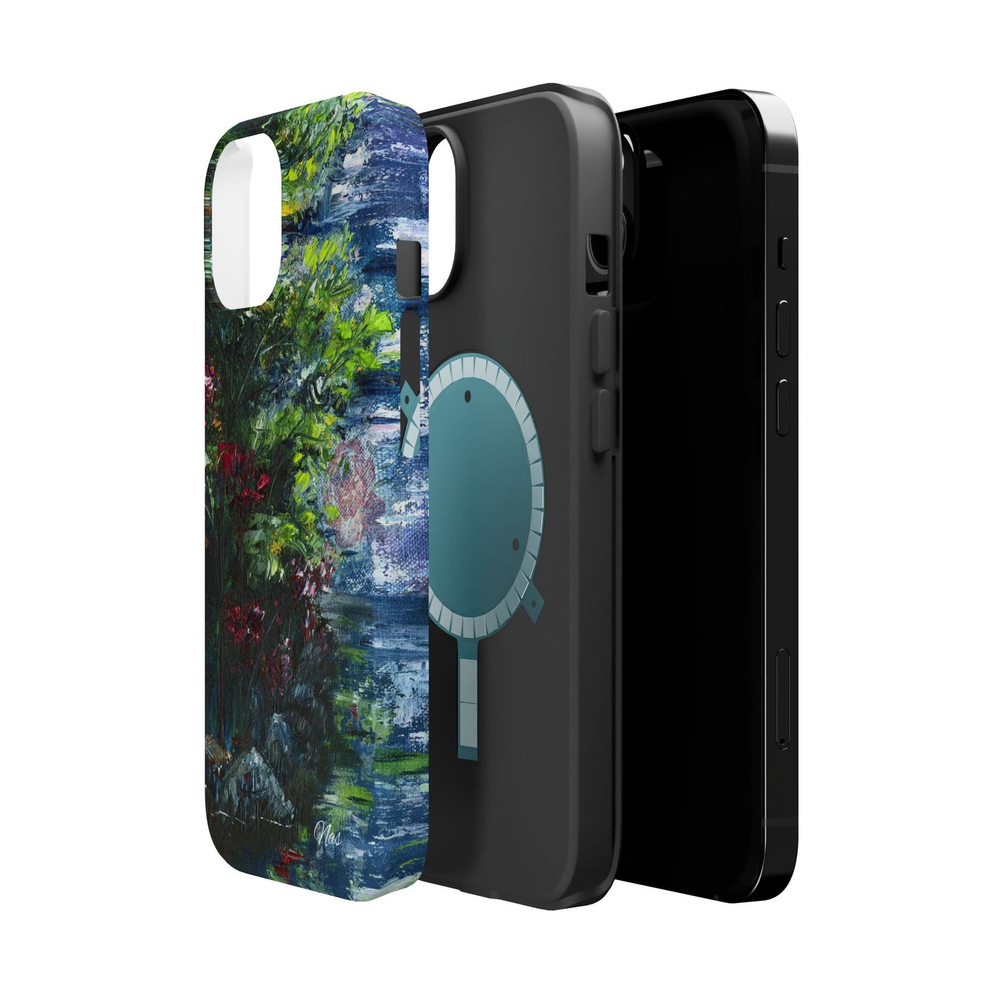 Landscape Phone Case -Original Art Design By Nadine A.S. , Gift for Her, Spring Accessory, Floral Lover, Mother's Day