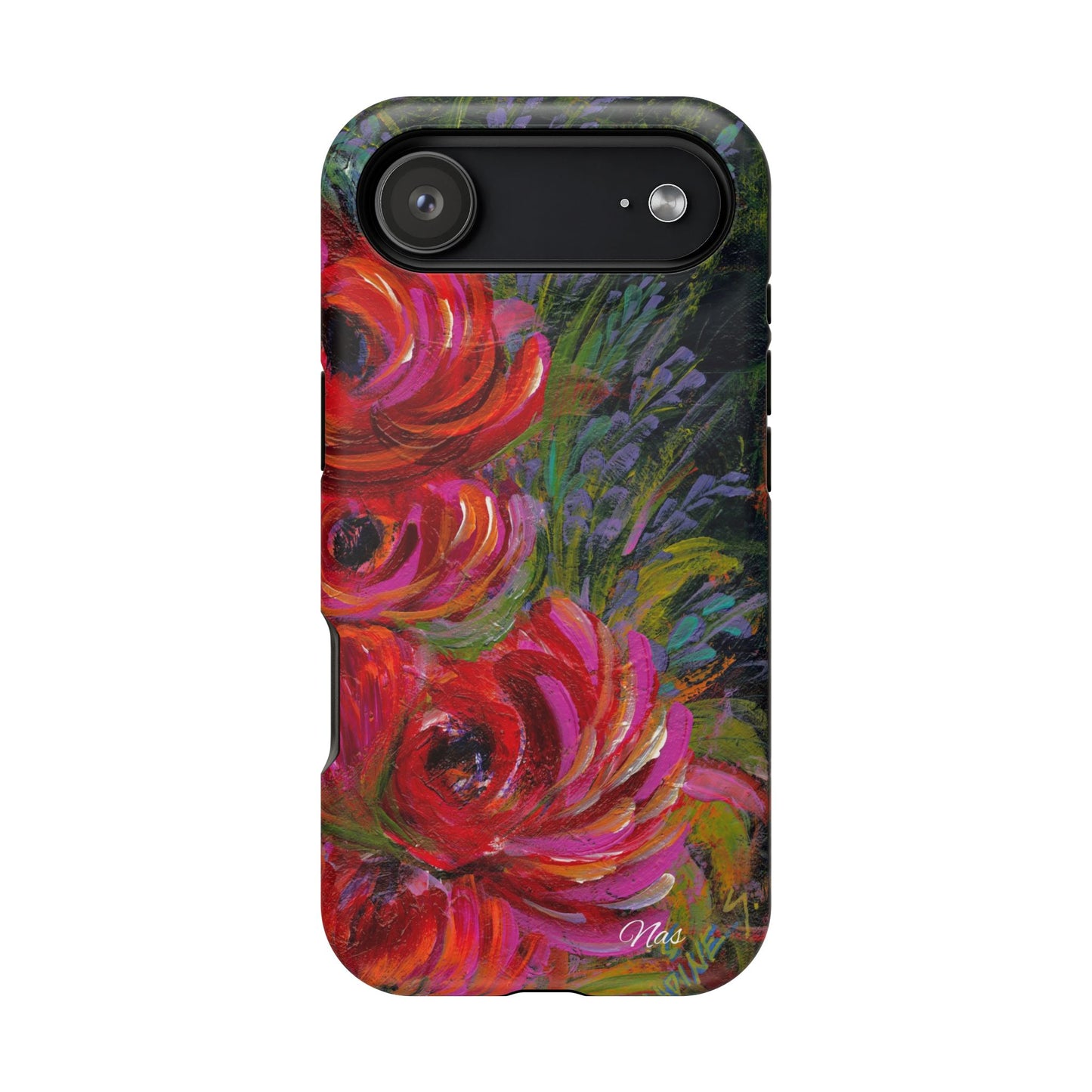 Peonies Phone Case -Original Art Design By Nadine A.S. , Gift for Her, Spring Accessory, Floral Lover, Mother's Day