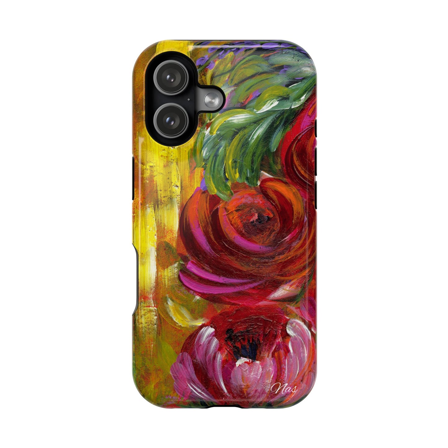 Peonies Phone Case -Original Art Design By Nadine A.S. , Gift for Her, Spring Accessory, Floral Lover, Mother's Day