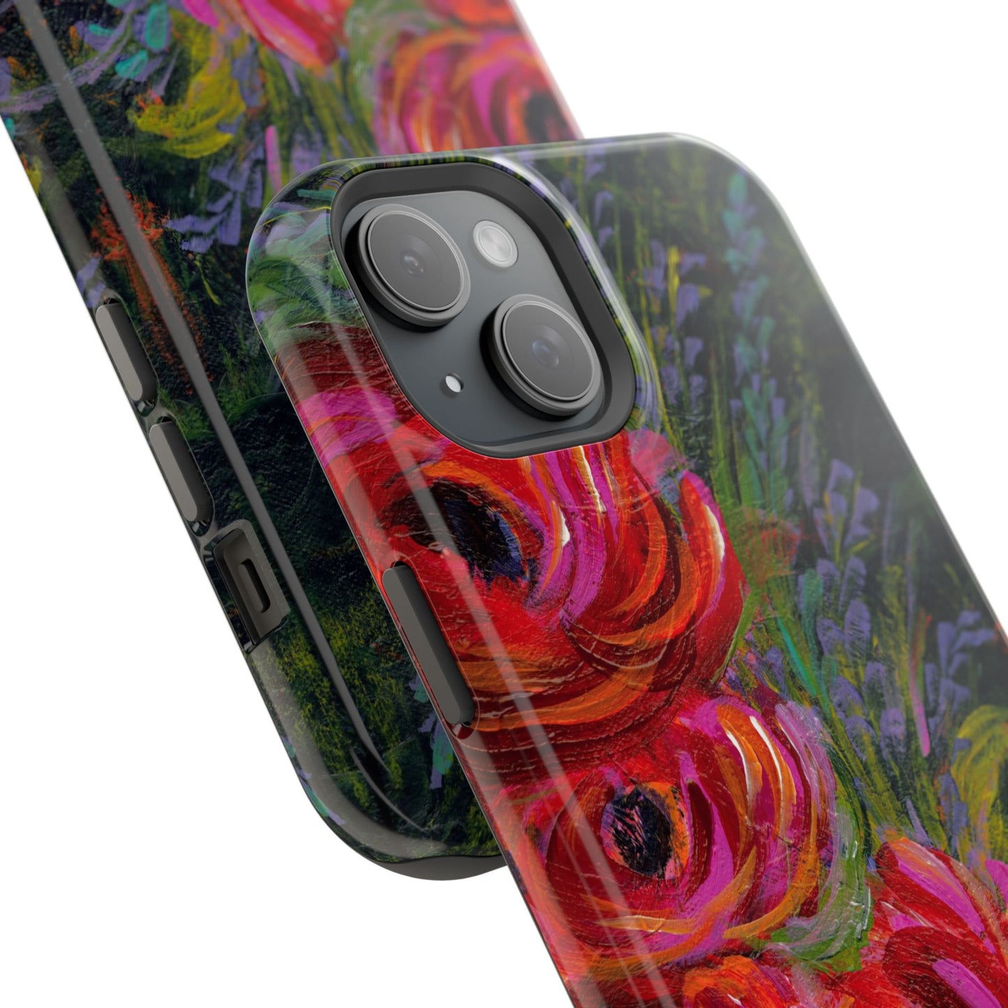 Peonies Phone Case -Original Art Design By Nadine A.S. , Gift for Her, Spring Accessory, Floral Lover, Mother's Day