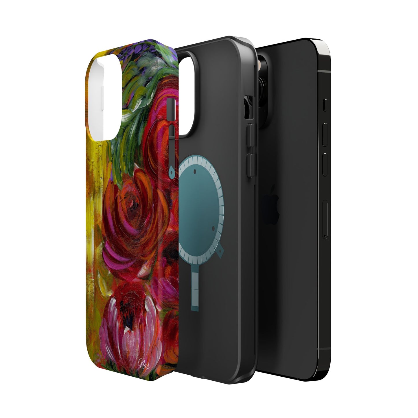 Peonies Phone Case -Original Art Design By Nadine A.S. , Gift for Her, Spring Accessory, Floral Lover, Mother's Day