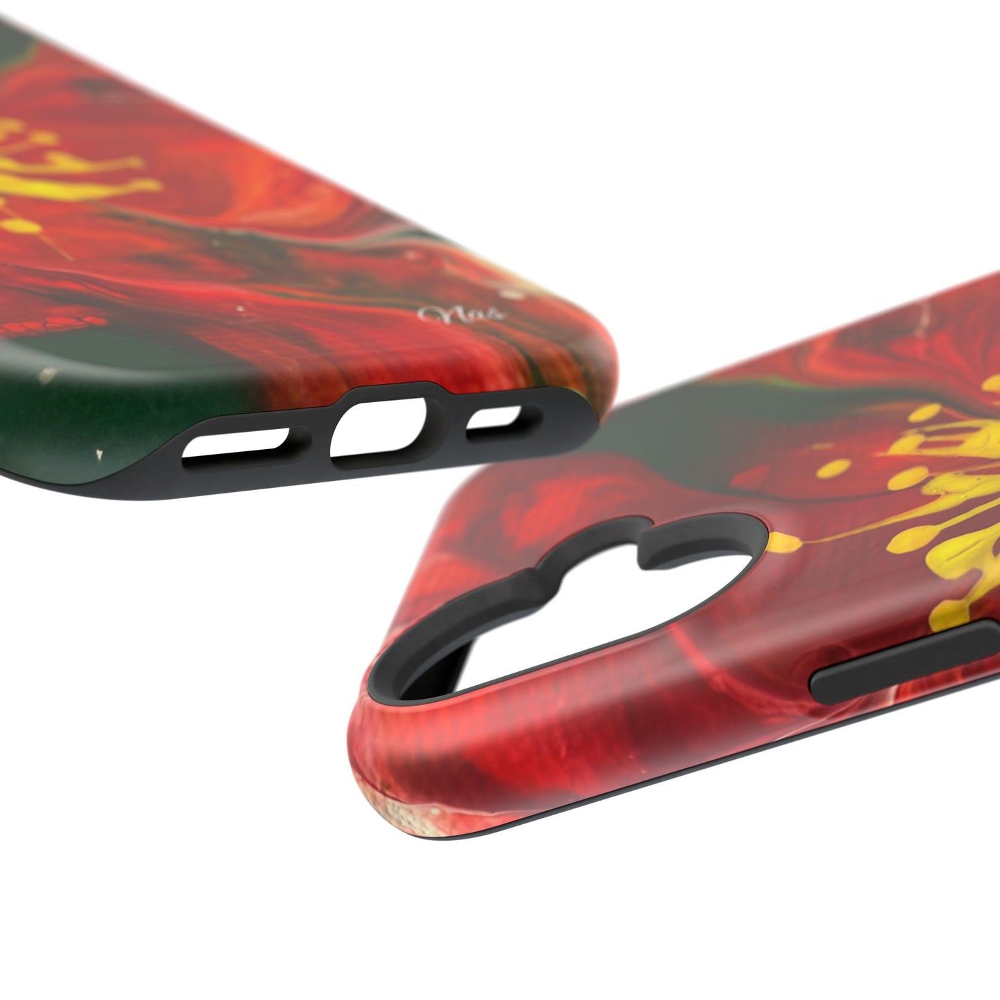 Vibrant Floral Phone Case -Original Art Design By Nadine A.S. , Gift for Her, Spring Accessory, Floral Lover, Mother's Day