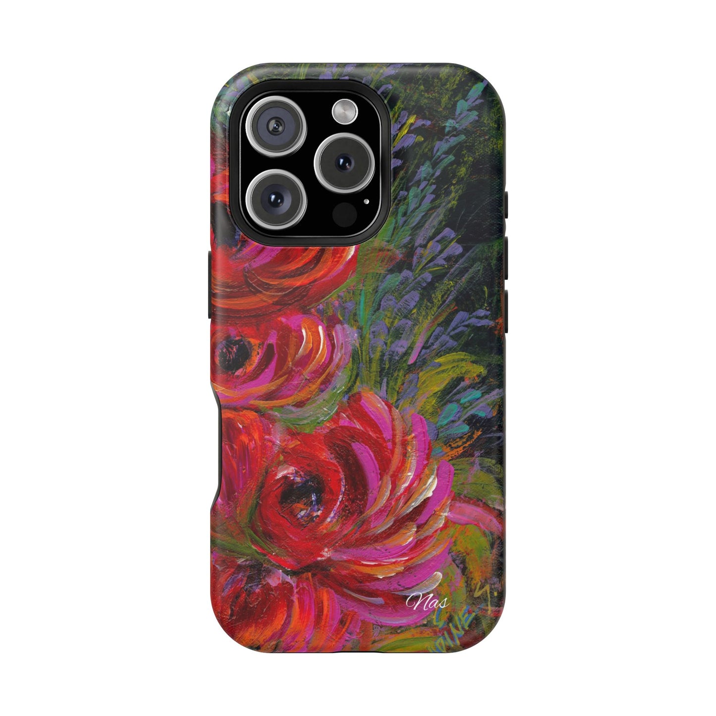 Peonies Phone Case -Original Art Design By Nadine A.S. , Gift for Her, Spring Accessory, Floral Lover, Mother's Day