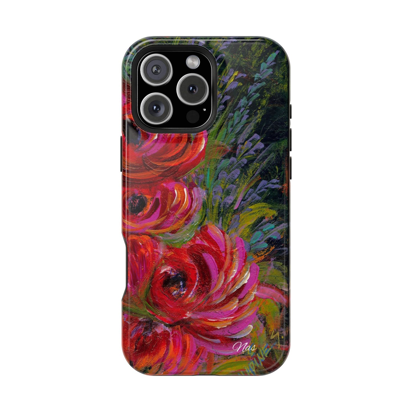 Peonies Phone Case -Original Art Design By Nadine A.S. , Gift for Her, Spring Accessory, Floral Lover, Mother's Day