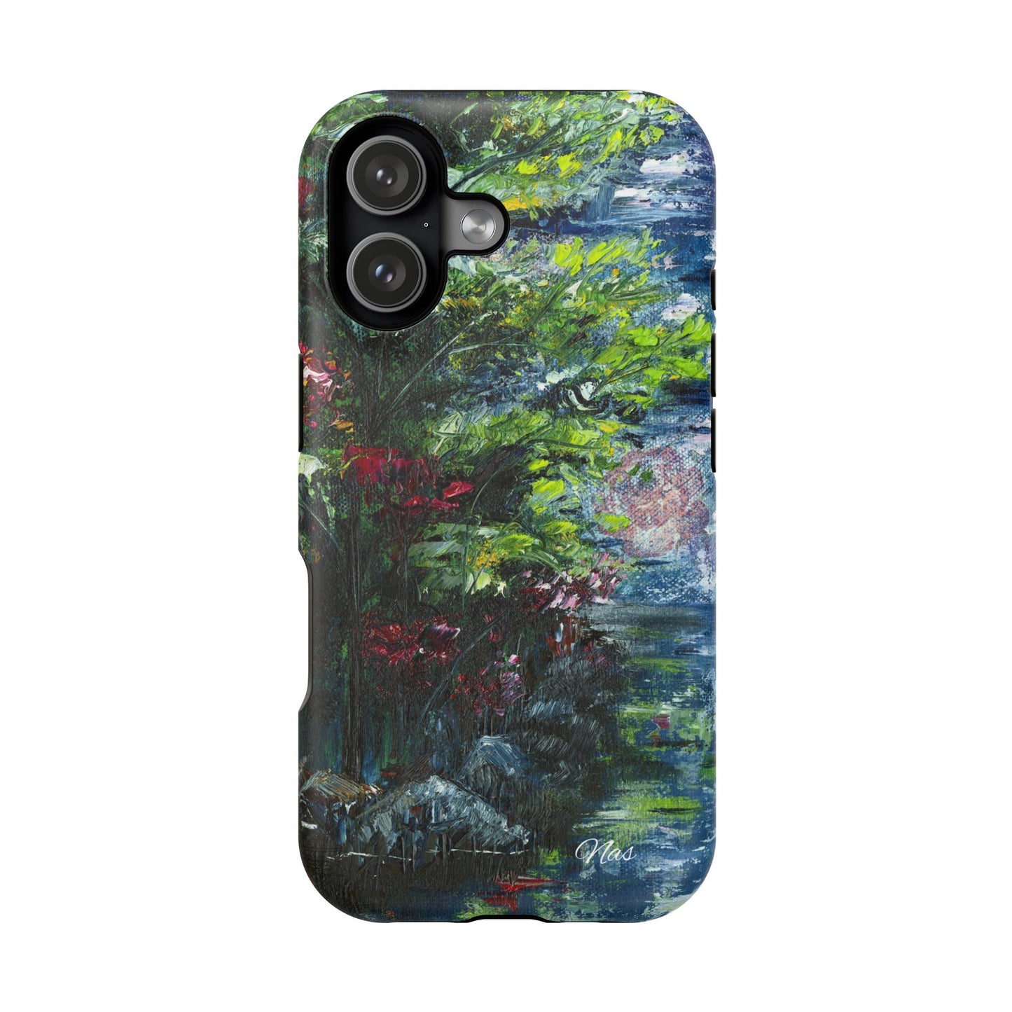 Landscape Phone Case -Original Art Design By Nadine A.S. , Gift for Her, Spring Accessory, Floral Lover, Mother's Day
