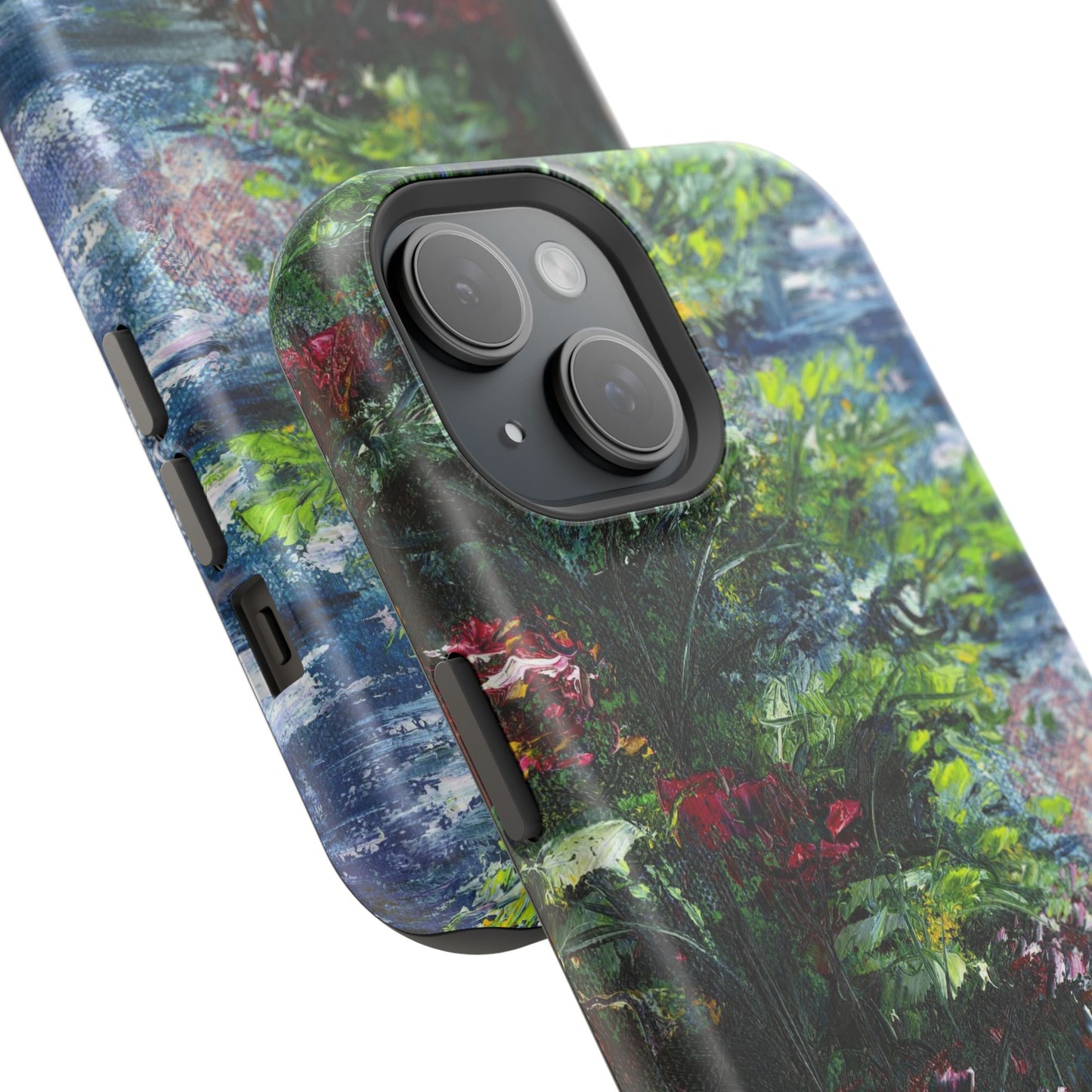 Landscape Phone Case -Original Art Design By Nadine A.S. , Gift for Her, Spring Accessory, Floral Lover, Mother's Day