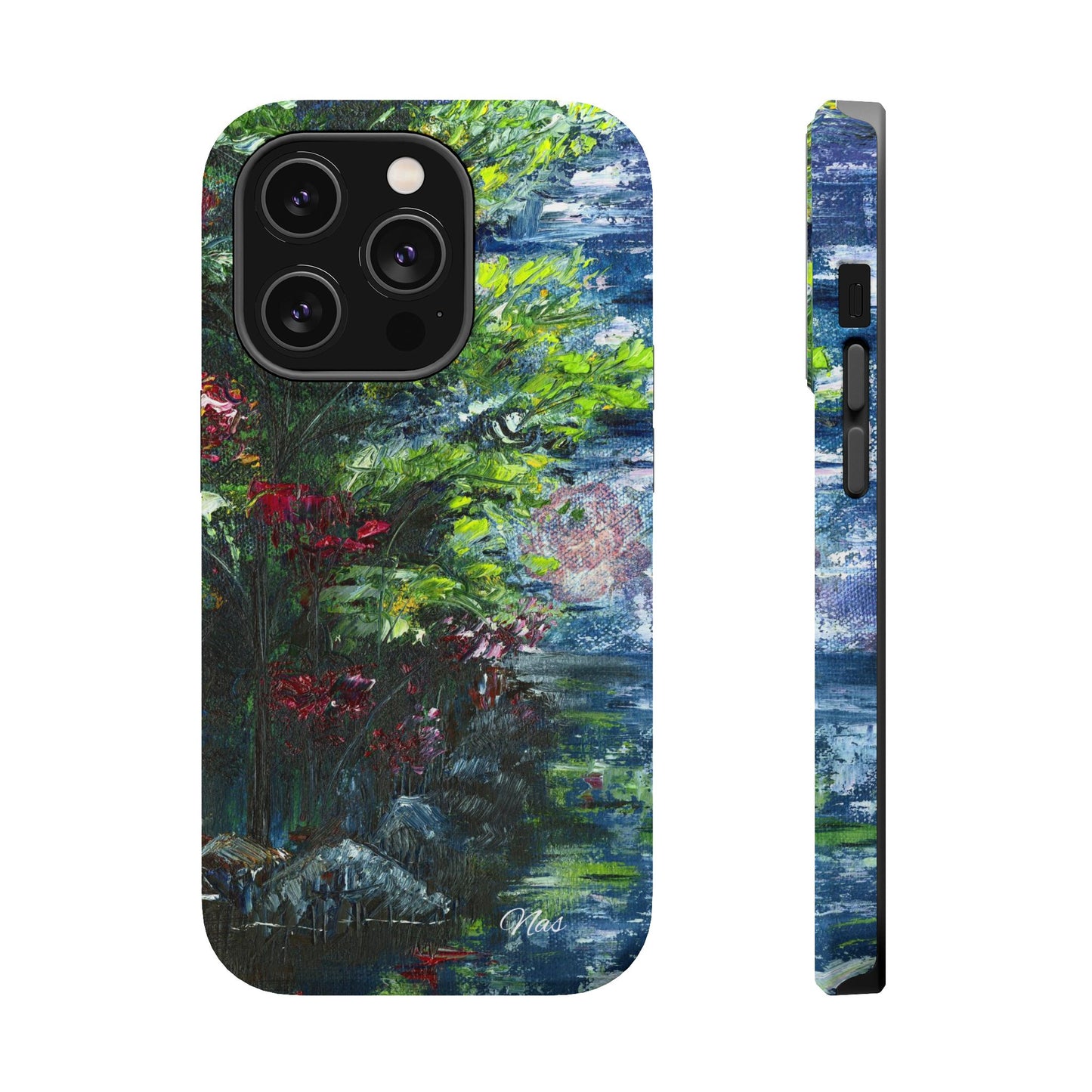 Landscape Phone Case -Original Art Design By Nadine A.S. , Gift for Her, Spring Accessory, Floral Lover, Mother's Day