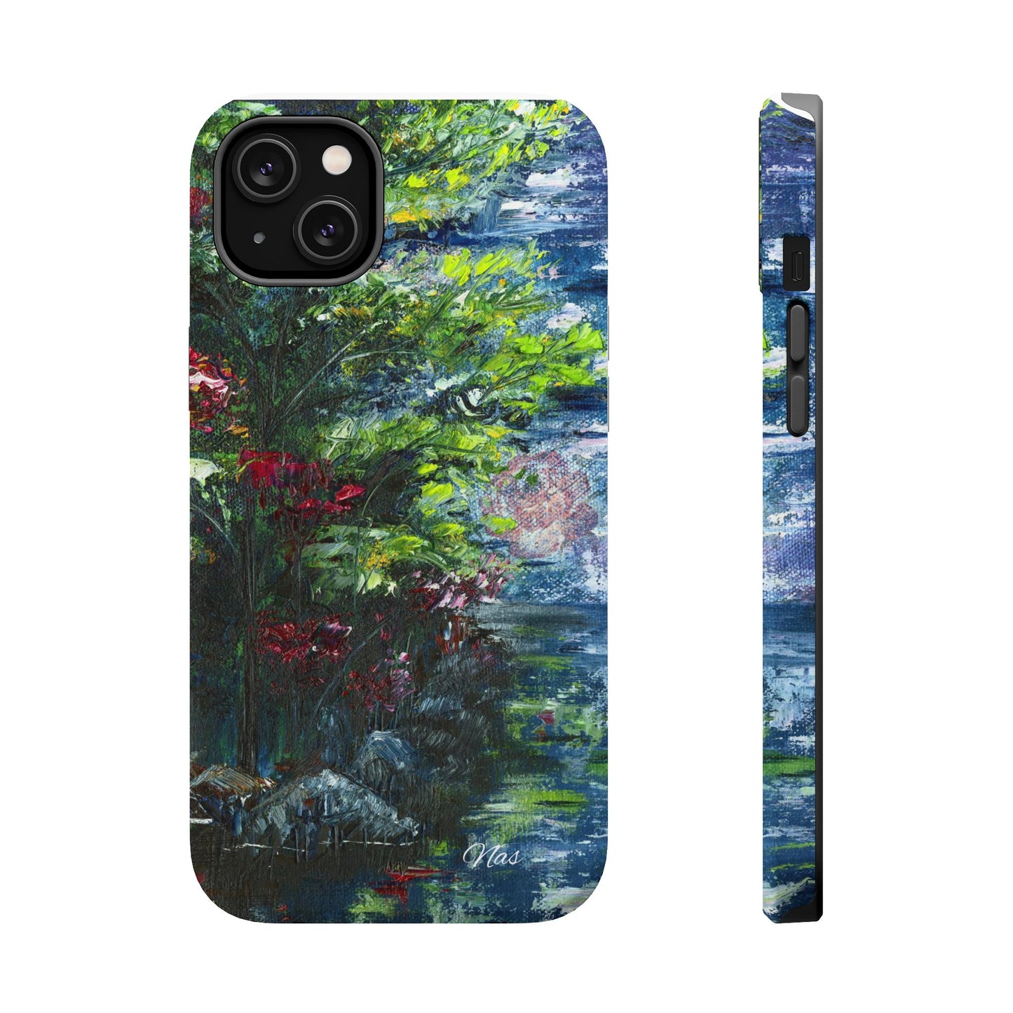 Landscape Phone Case -Original Art Design By Nadine A.S. , Gift for Her, Spring Accessory, Floral Lover, Mother's Day