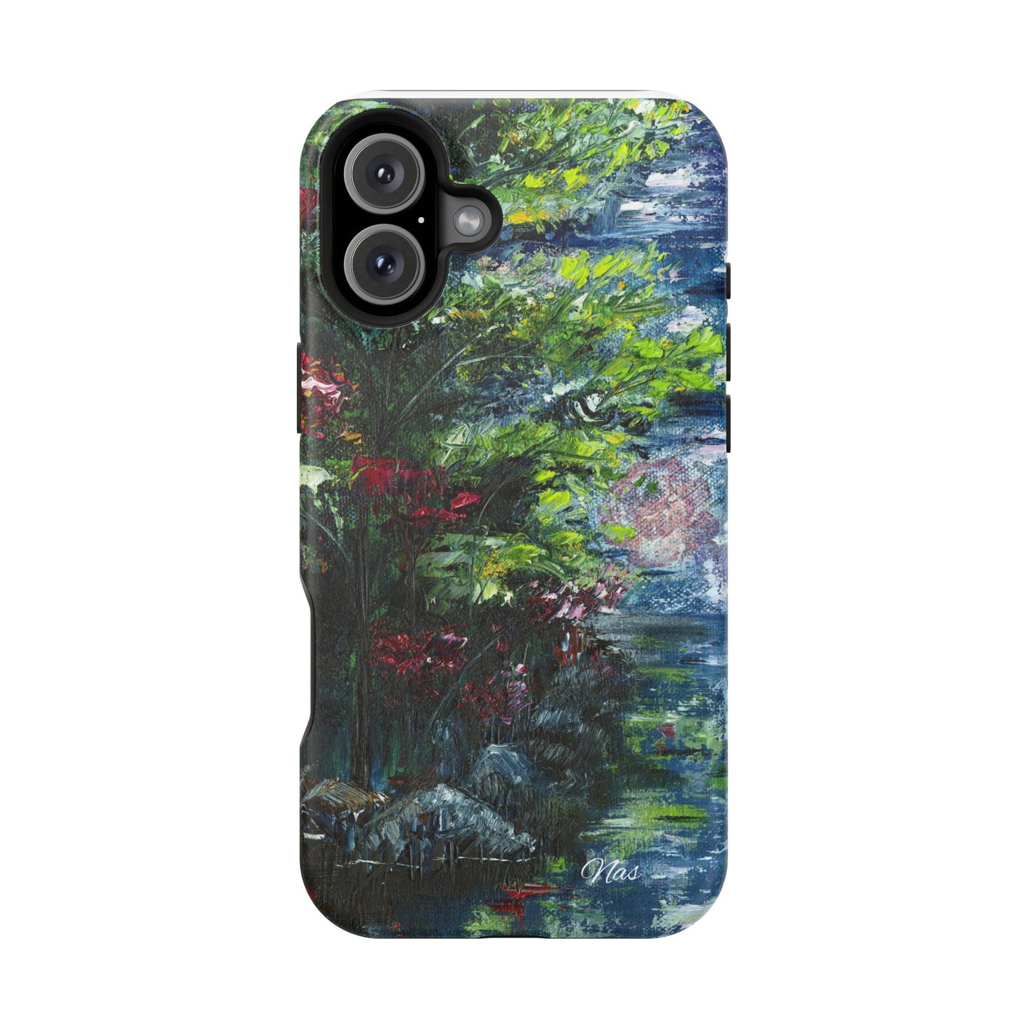 Landscape Phone Case -Original Art Design By Nadine A.S. , Gift for Her, Spring Accessory, Floral Lover, Mother's Day