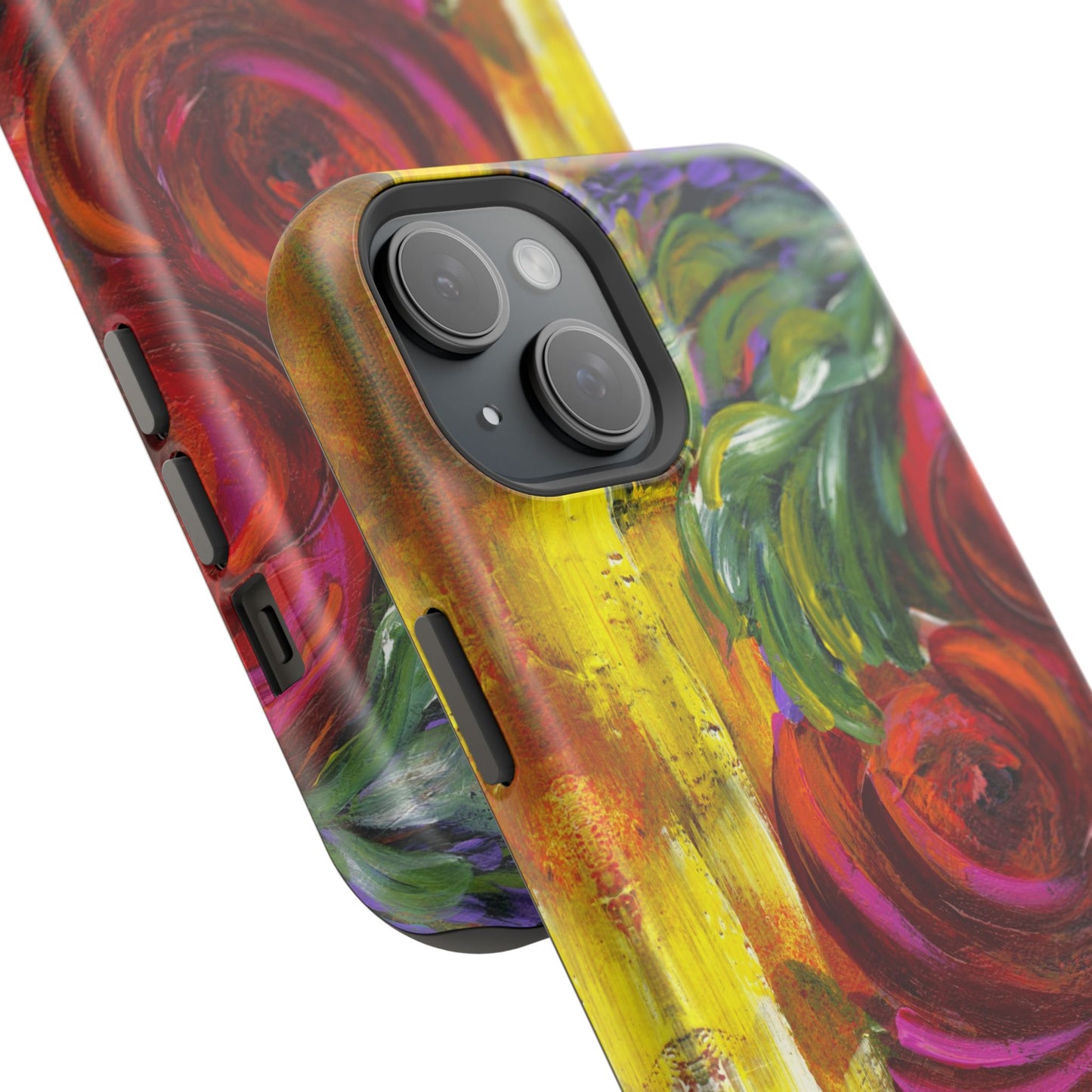 Peonies Phone Case -Original Art Design By Nadine A.S. , Gift for Her, Spring Accessory, Floral Lover, Mother's Day