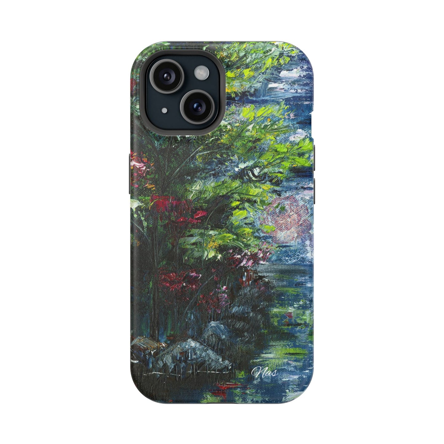 Landscape Phone Case -Original Art Design By Nadine A.S. , Gift for Her, Spring Accessory, Floral Lover, Mother's Day
