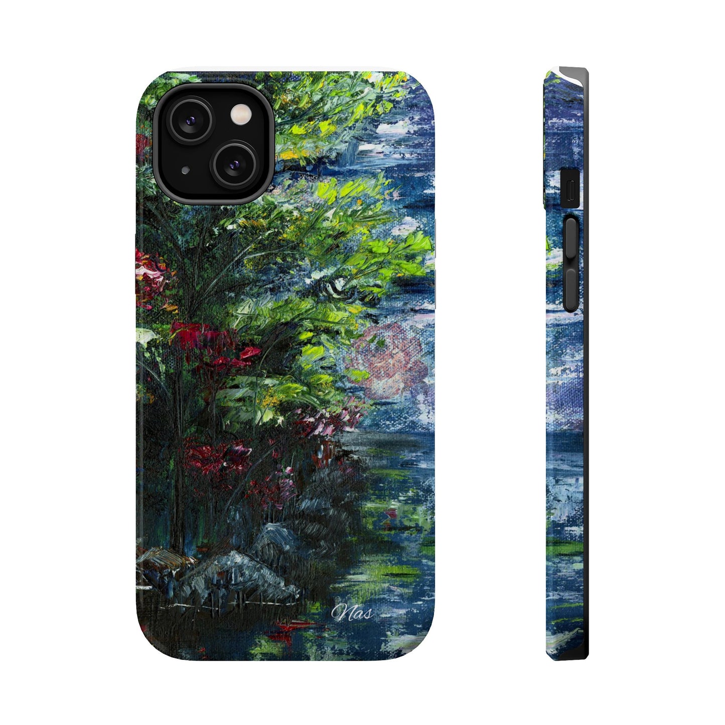 Landscape Phone Case -Original Art Design By Nadine A.S. , Gift for Her, Spring Accessory, Floral Lover, Mother's Day