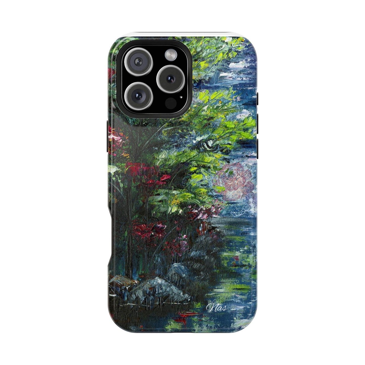 Landscape Phone Case -Original Art Design By Nadine A.S. , Gift for Her, Spring Accessory, Floral Lover, Mother's Day