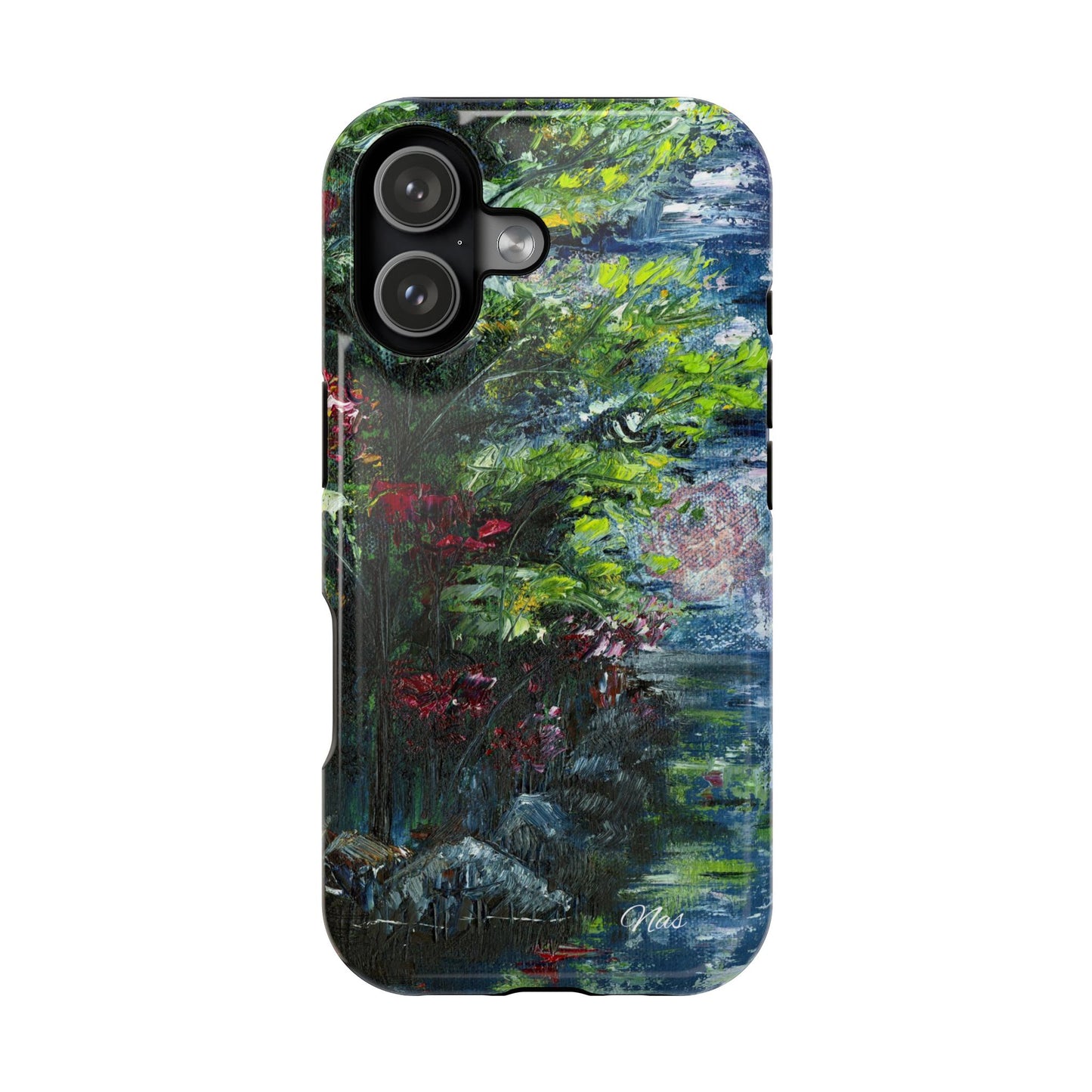 Landscape Phone Case -Original Art Design By Nadine A.S. , Gift for Her, Spring Accessory, Floral Lover, Mother's Day