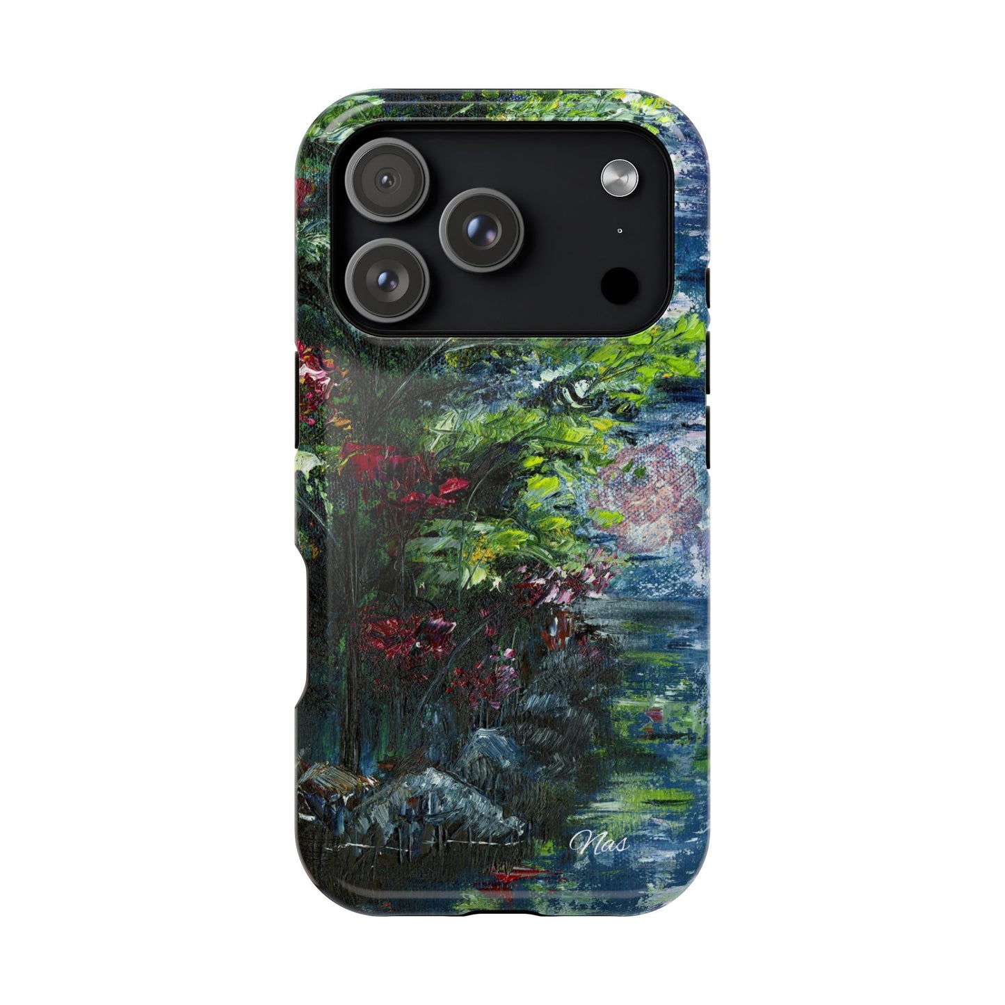 Landscape Phone Case -Original Art Design By Nadine A.S. , Gift for Her, Spring Accessory, Floral Lover, Mother's Day